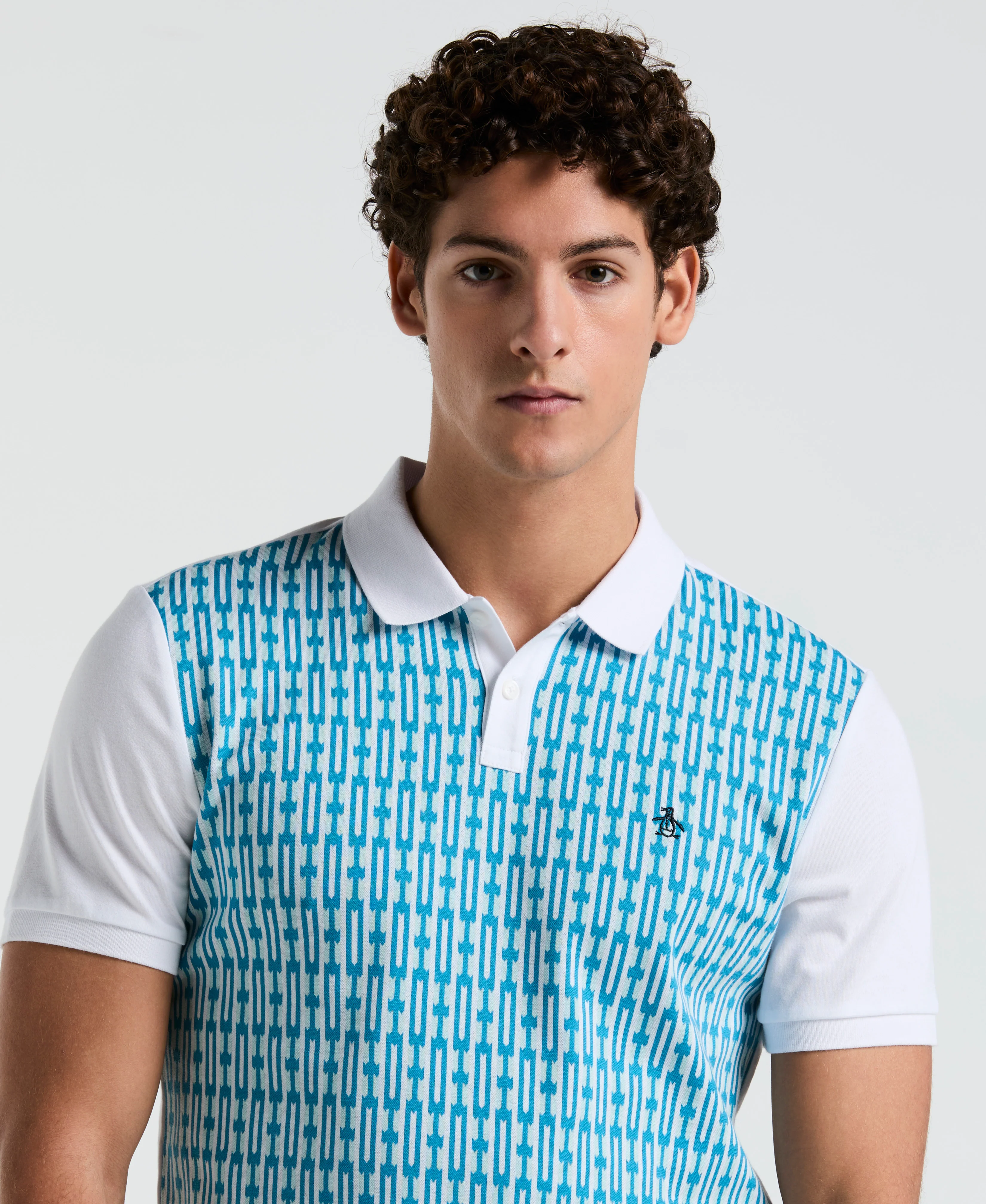 Geo Jacquard Front Polo - Image 3