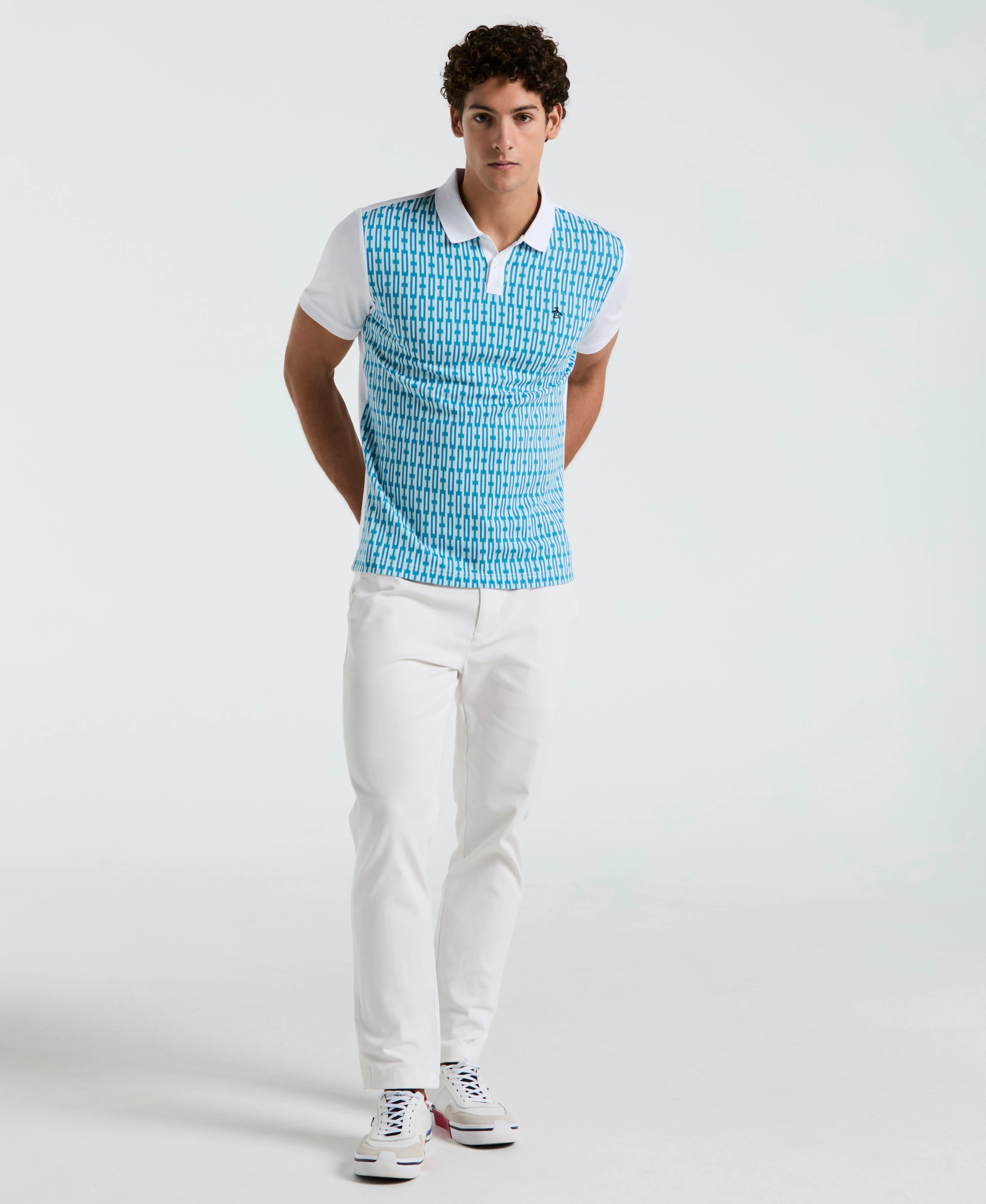 Geo Jacquard Front Polo - Image 4