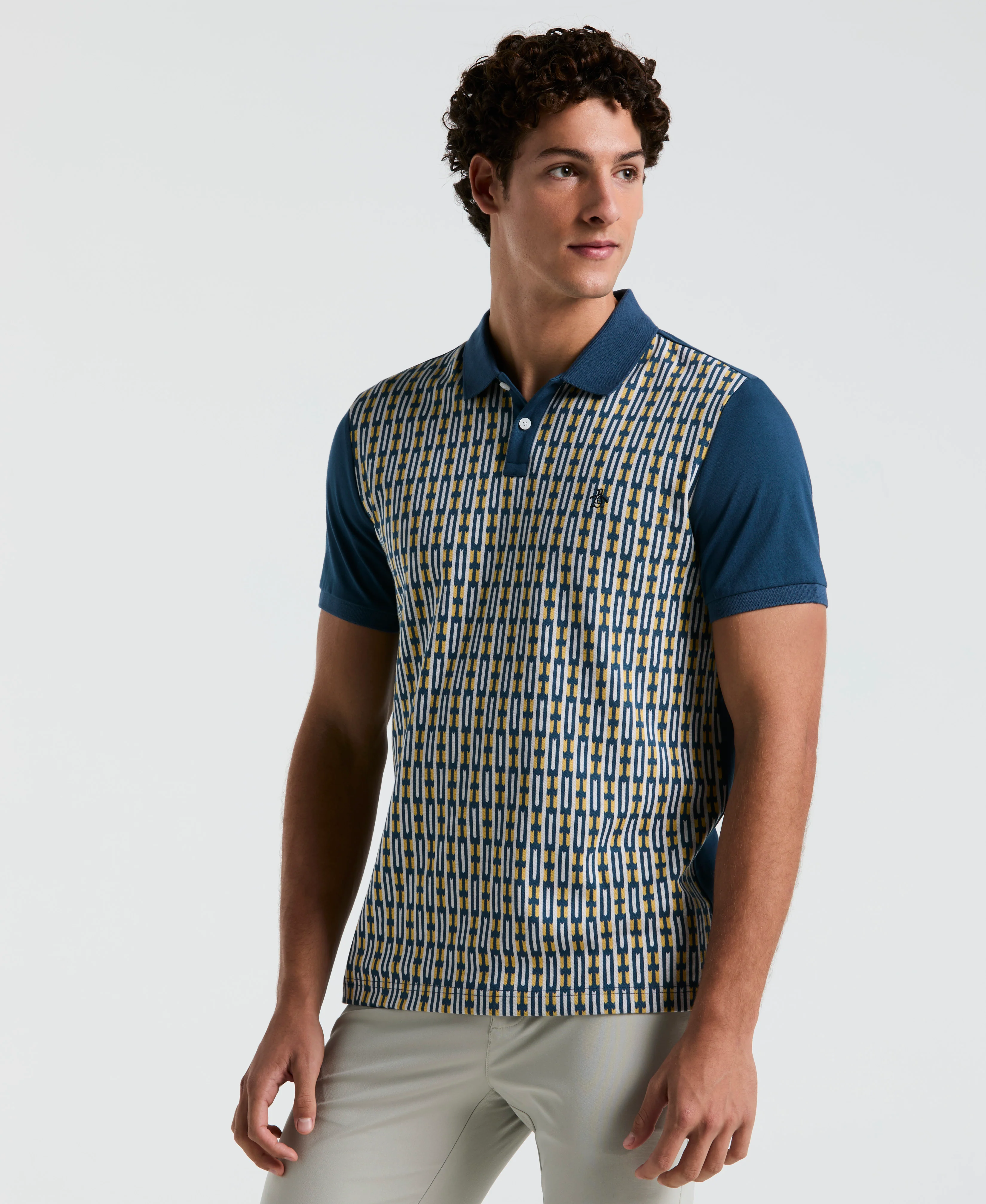 Geo Jacquard Front Polo - Image 5