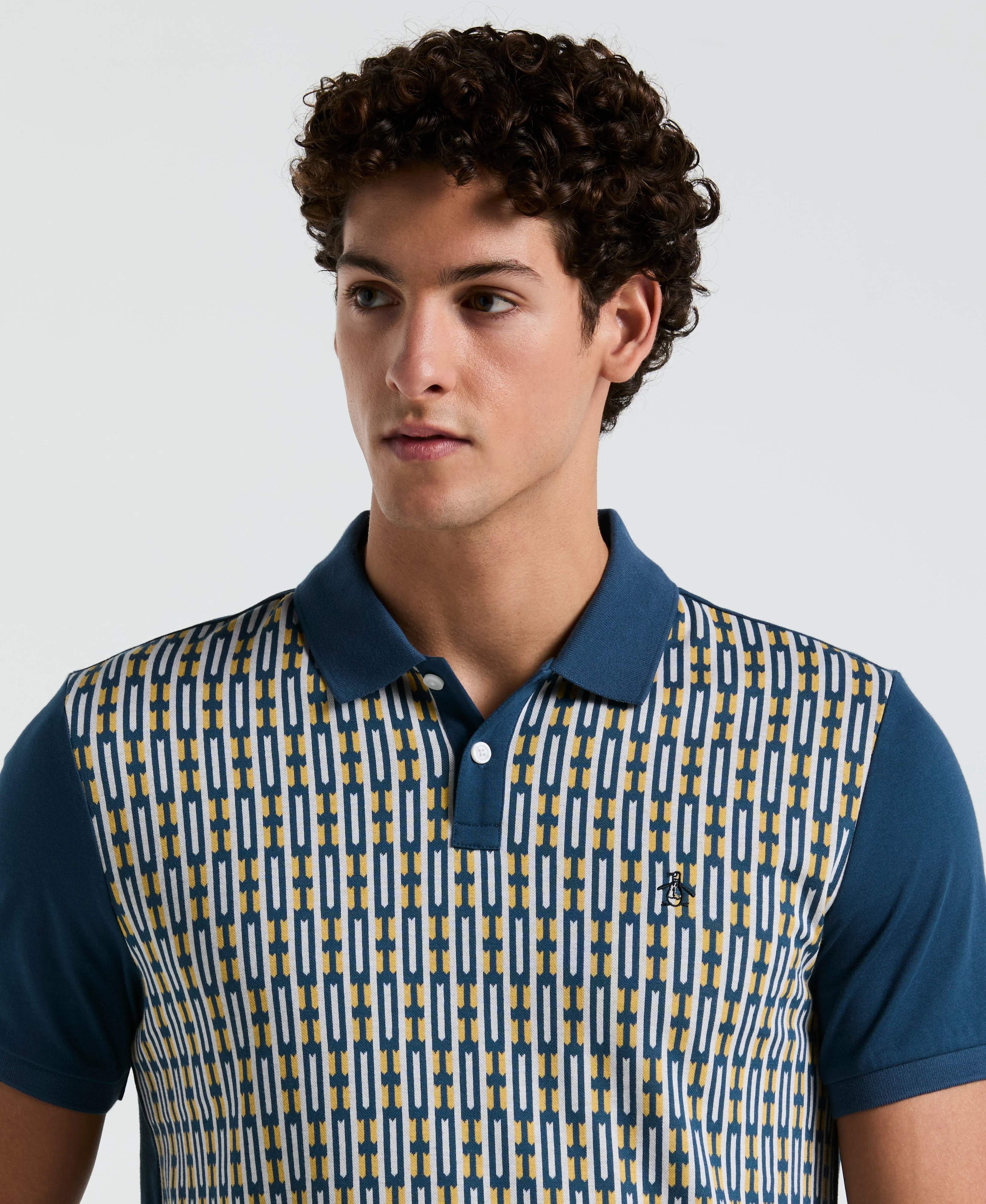 Geo Jacquard Front Polo - Image 7