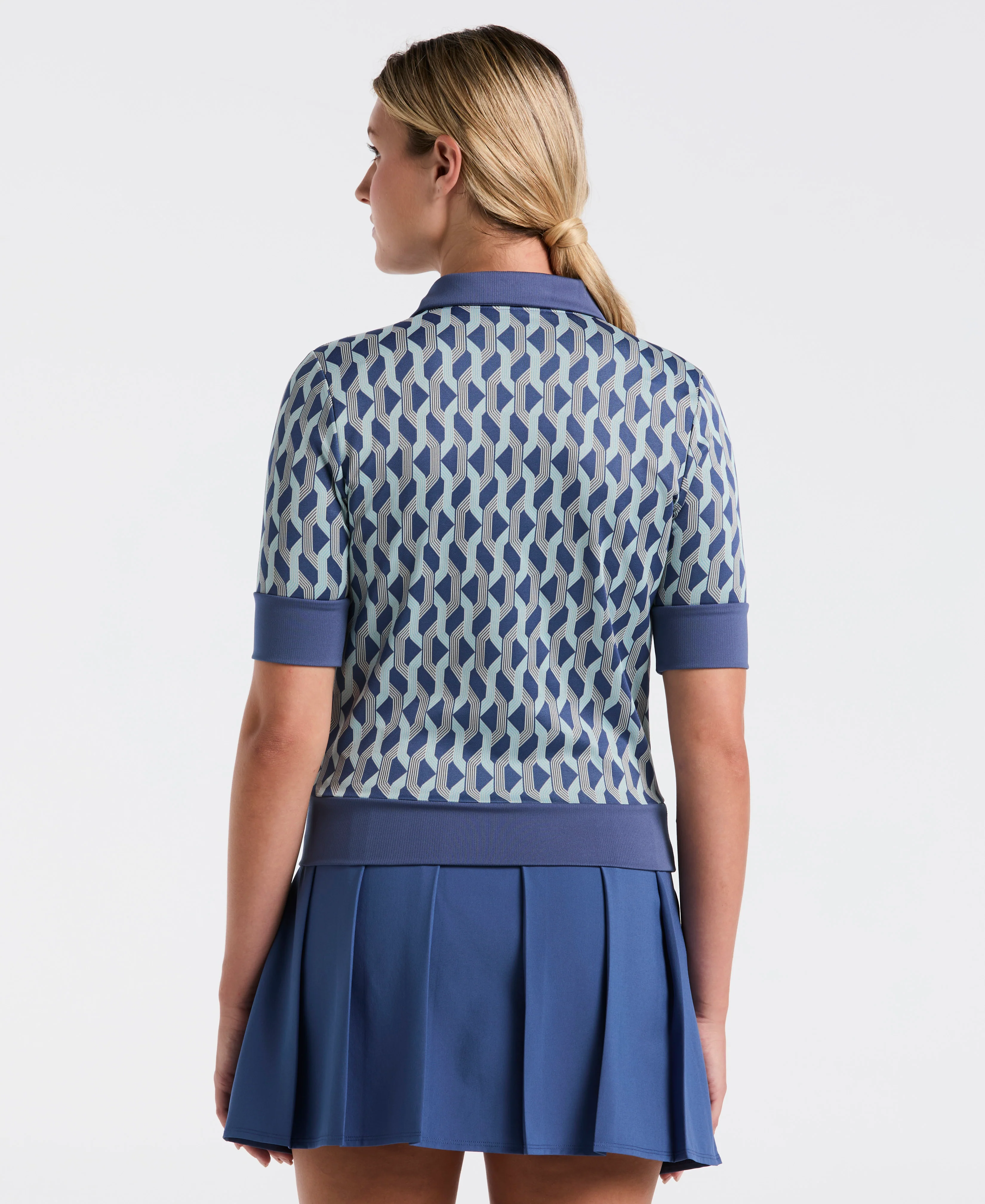 Women's Half Sleeve Geometric Shirt - Image 2