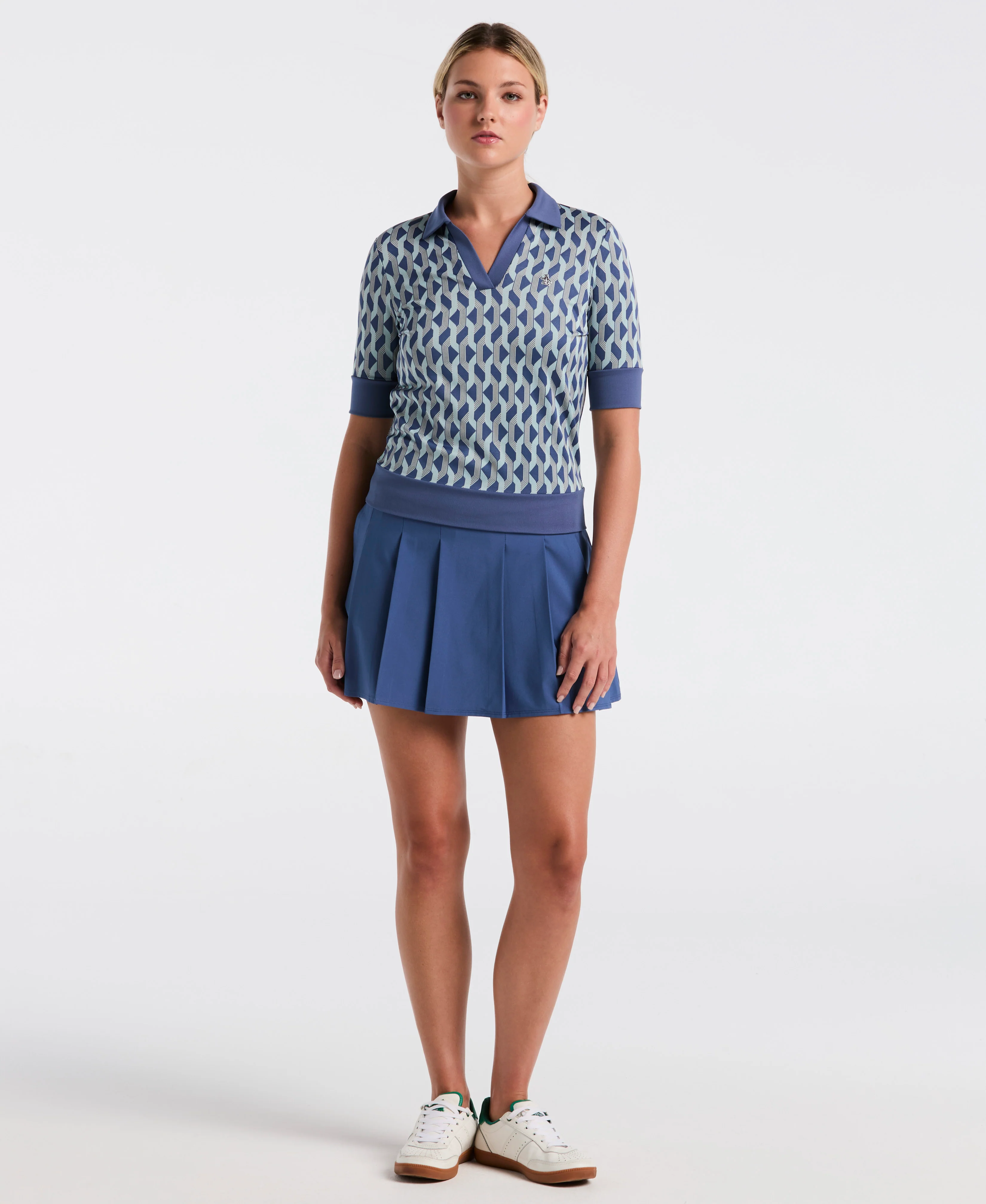 Women's Half Sleeve Geometric Shirt - Image 4