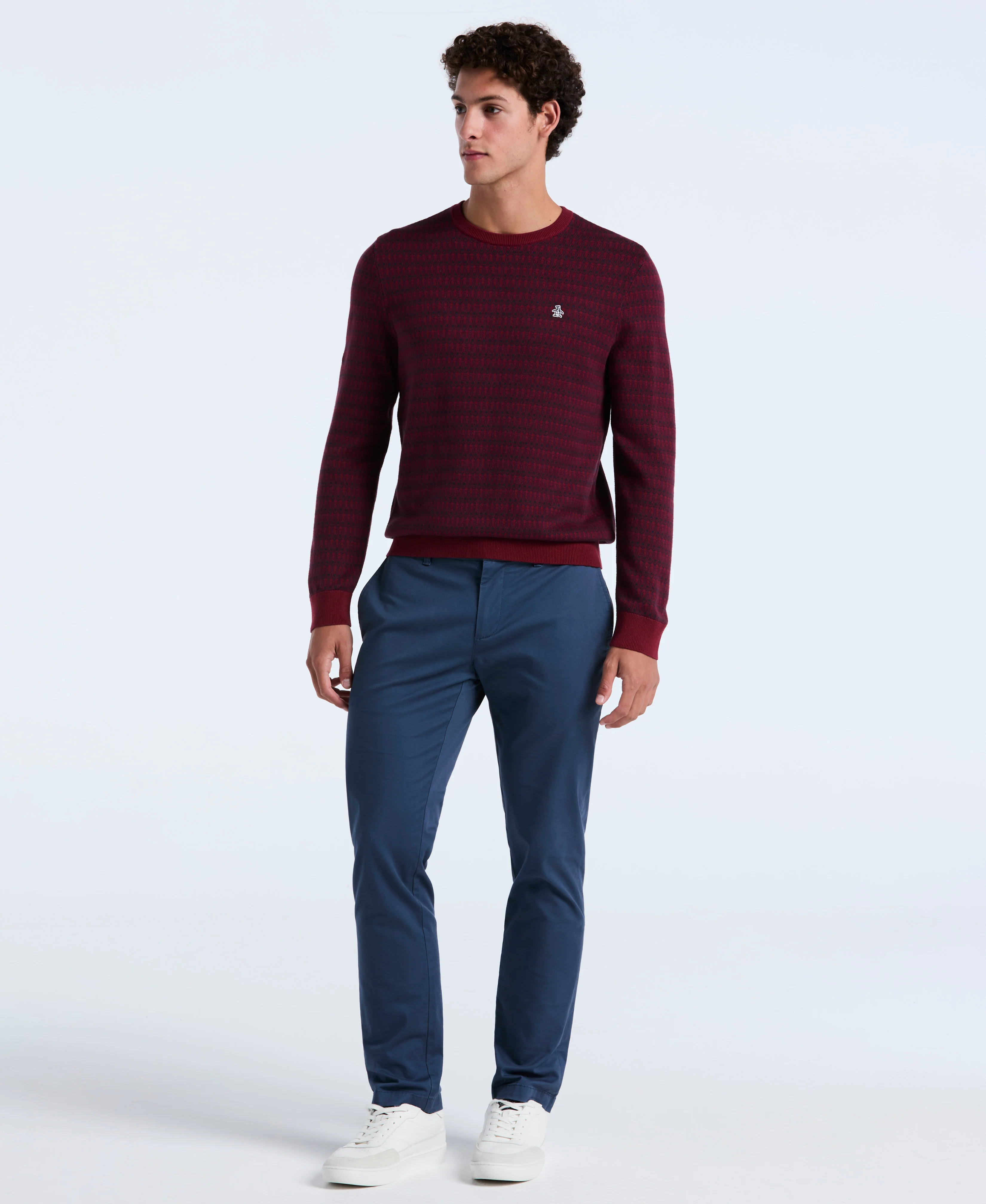 Geo Jacquard Crewneck Sweater - Image 4