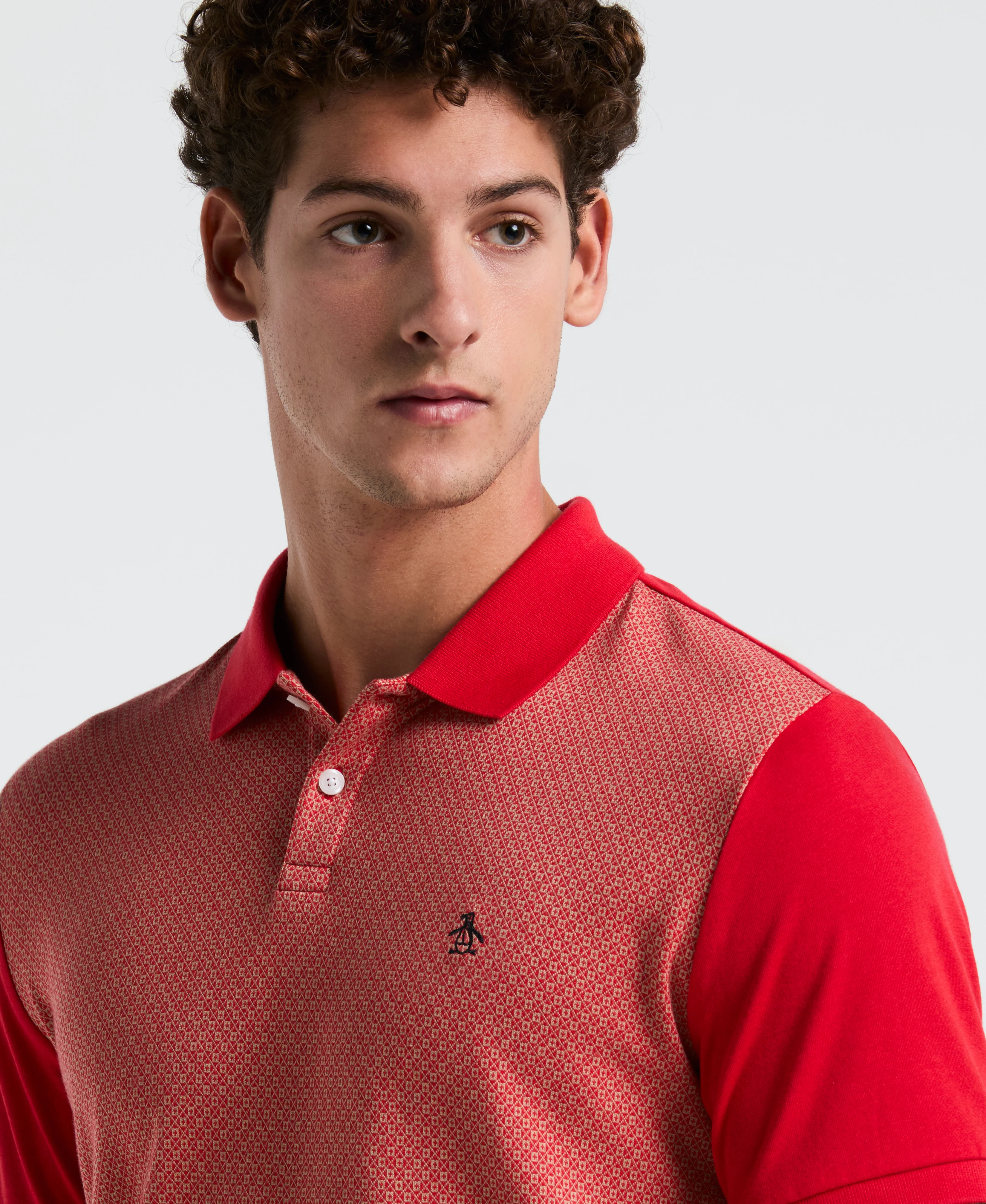 Jacquard Mini Tile Polo - Image 3