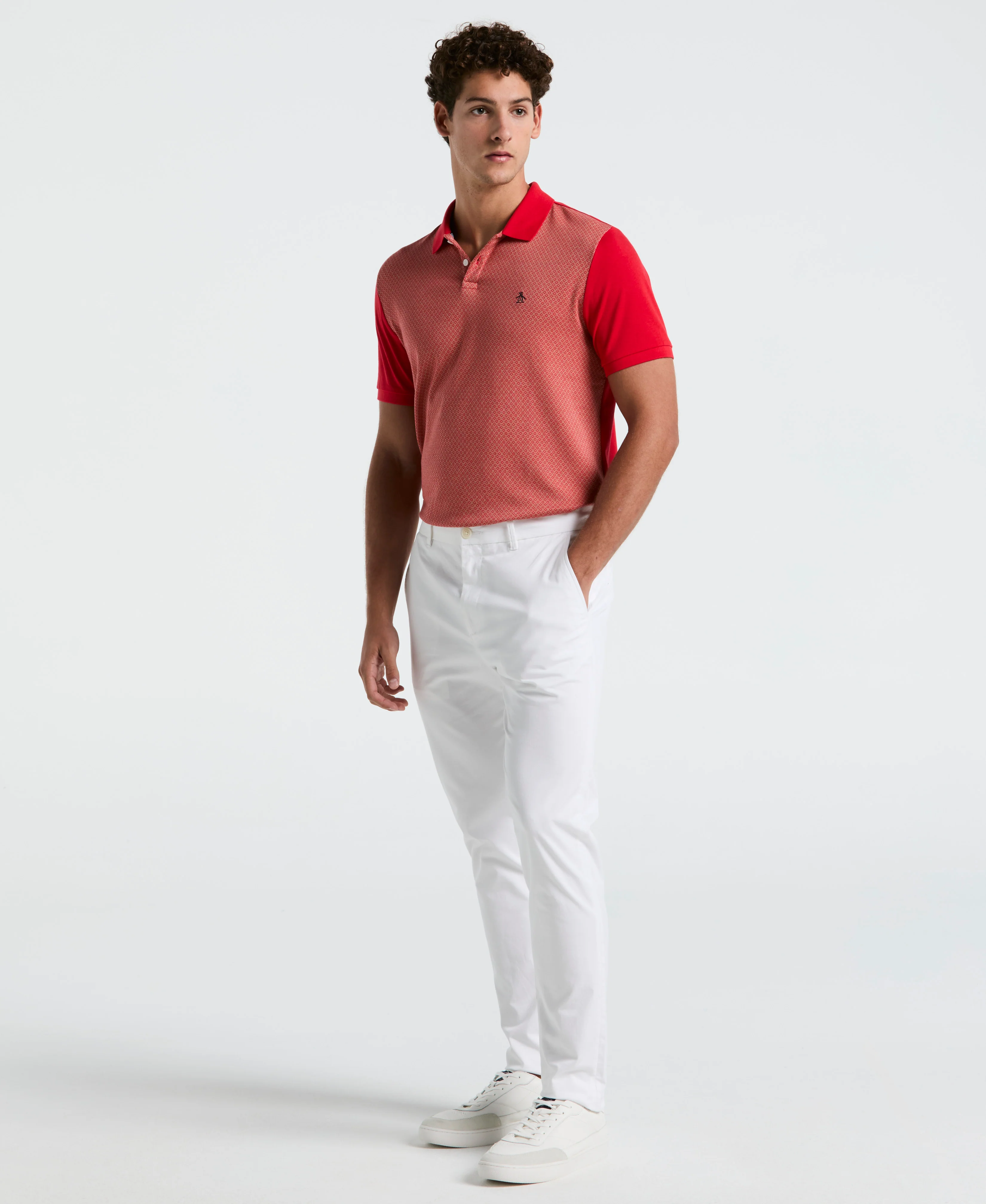 Jacquard Mini Tile Polo - Image 4