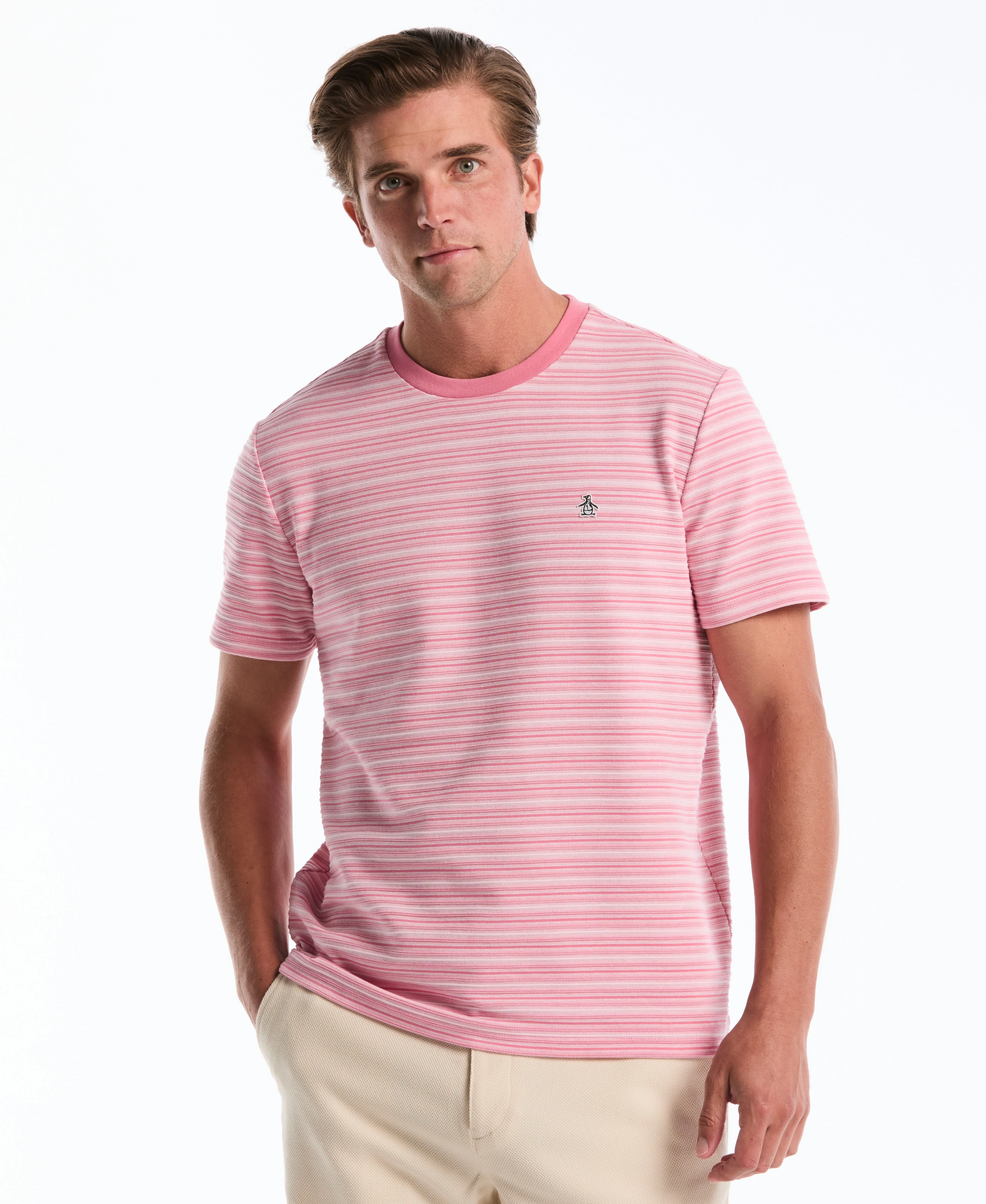 Jacquard Ottoman Mini Stripe Tee