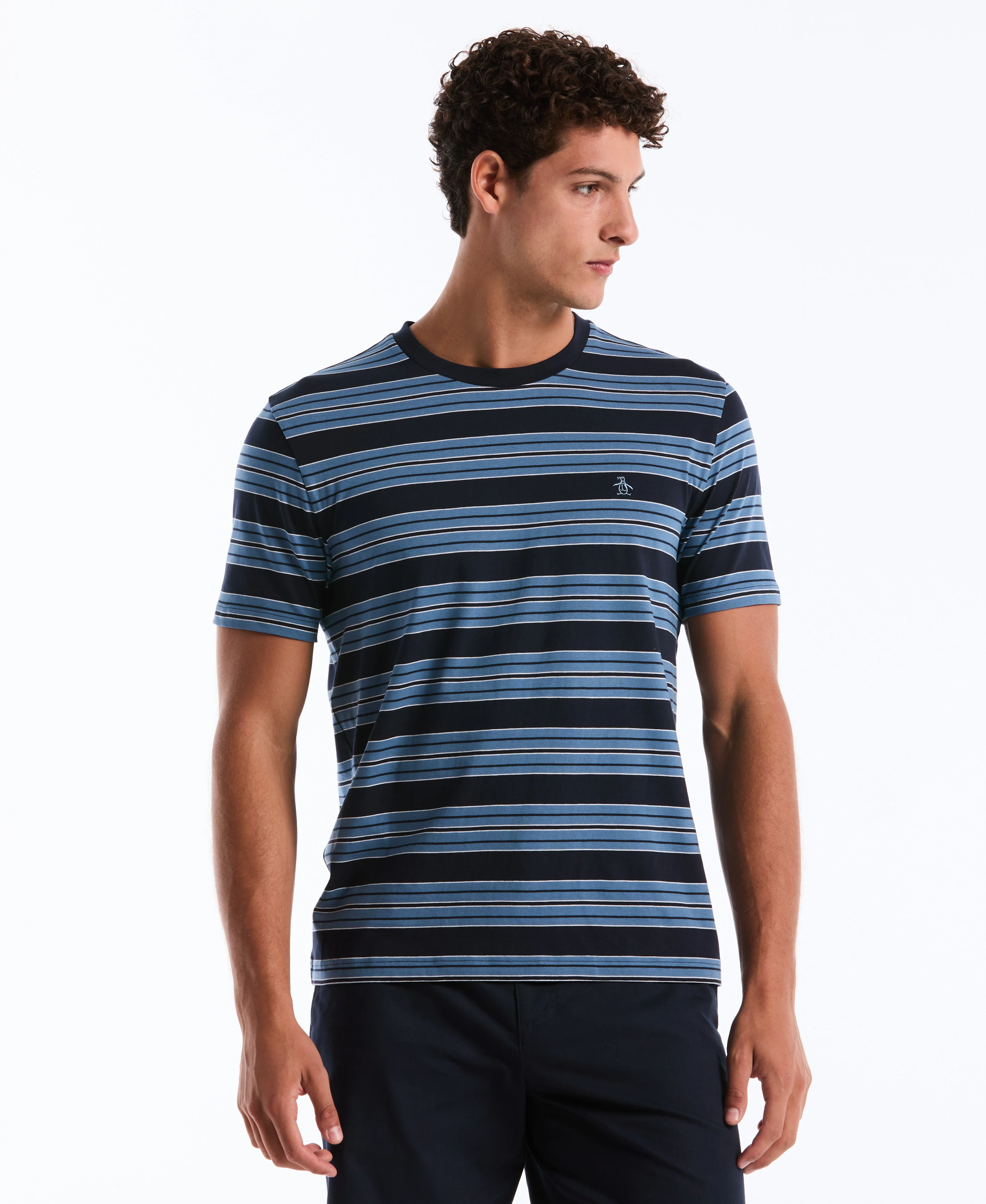Jersey All-Over Stripe Tee