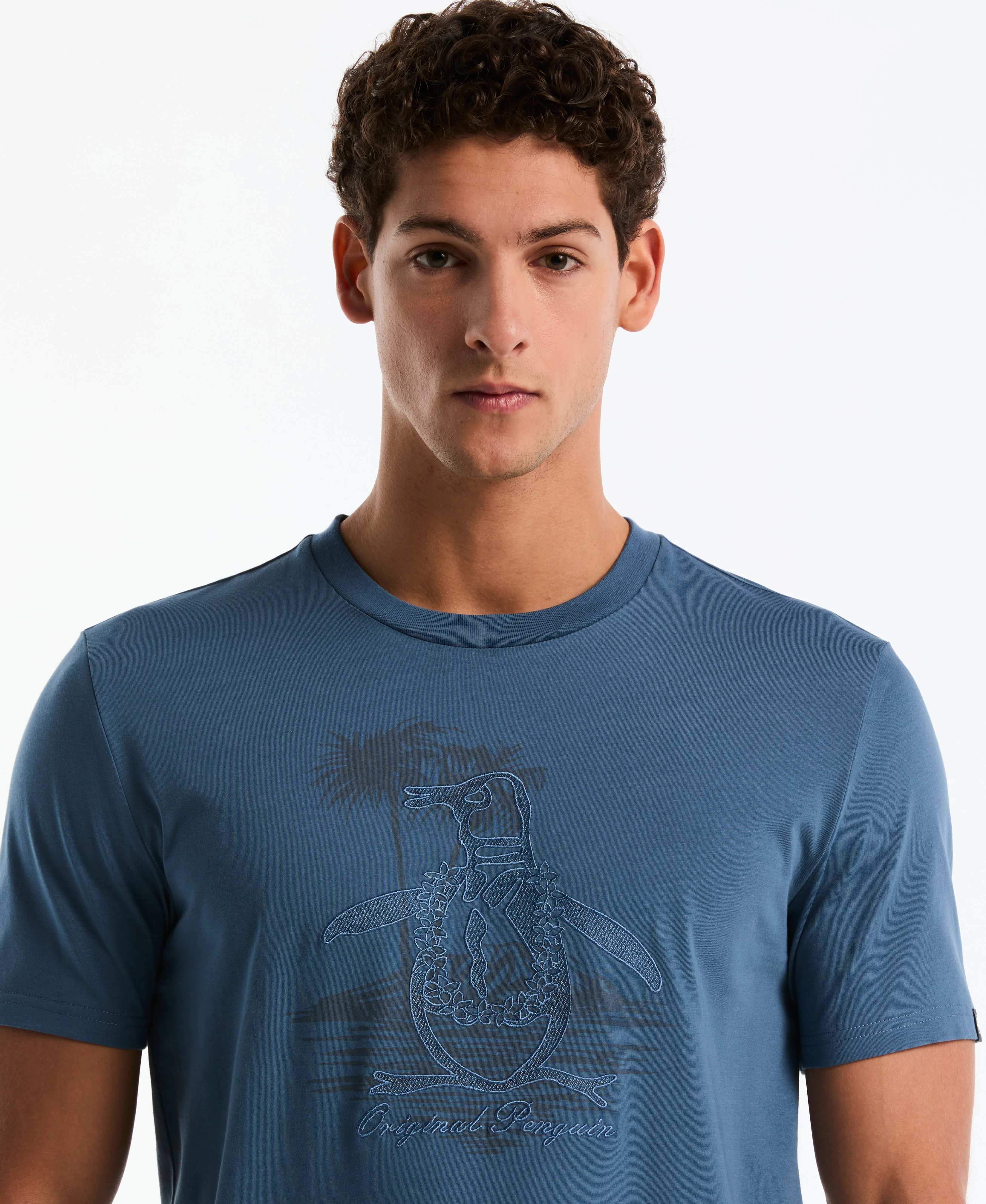 Embroidered Lei Graphic Jersey Tee - Image 3