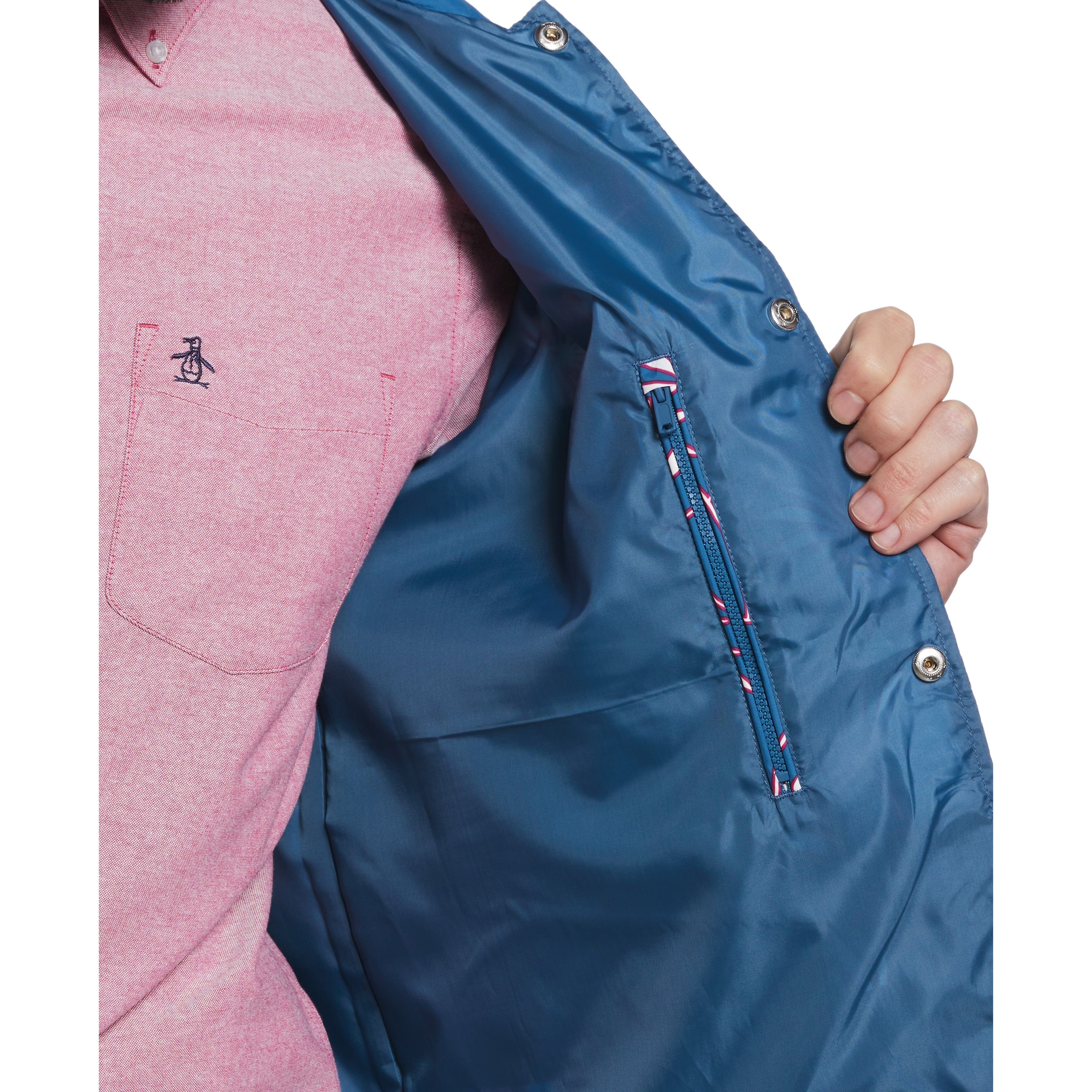 Leaf Print Rain Jacket - Image 4