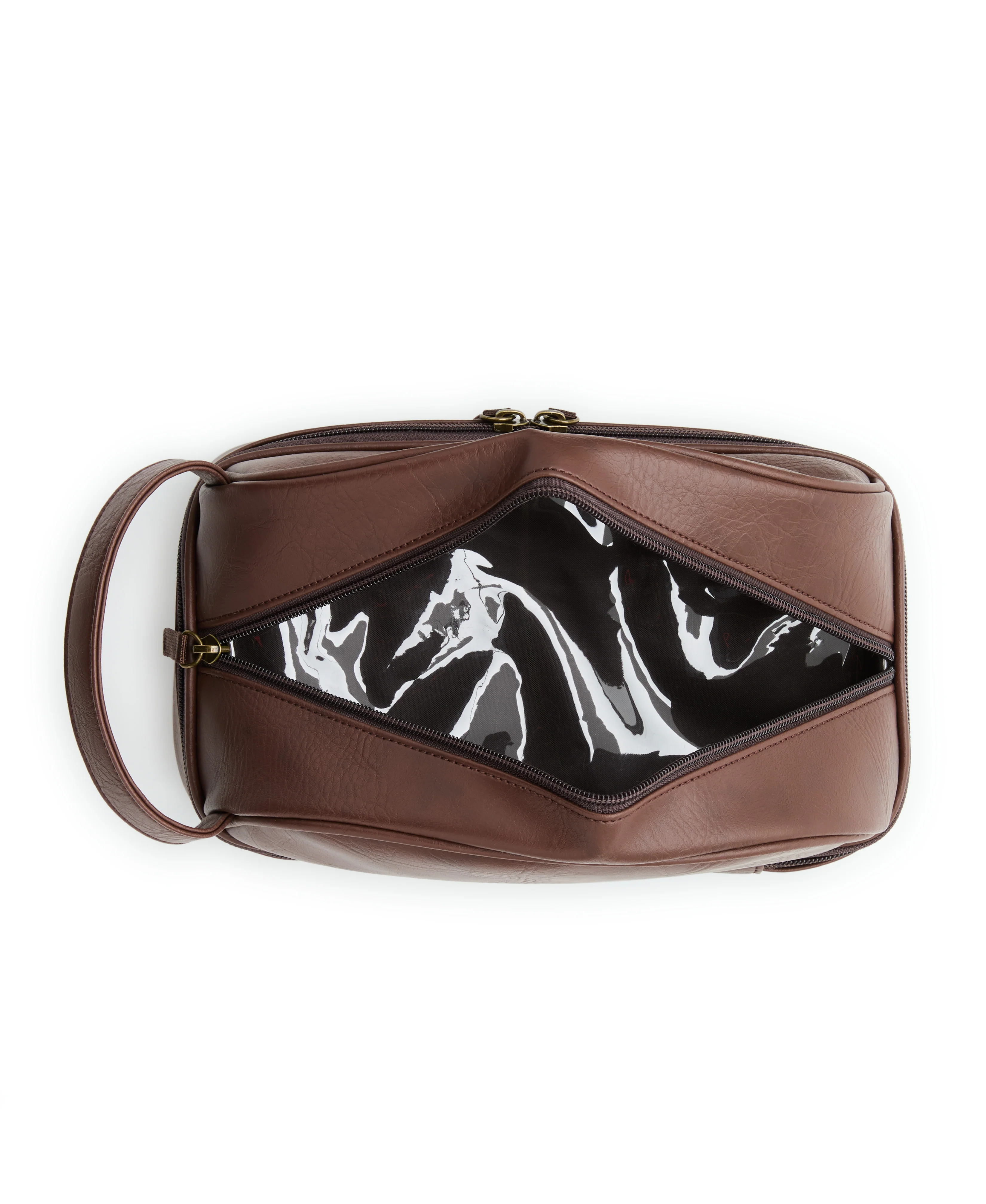 Leather Travel Toiletries Bag - Image 4