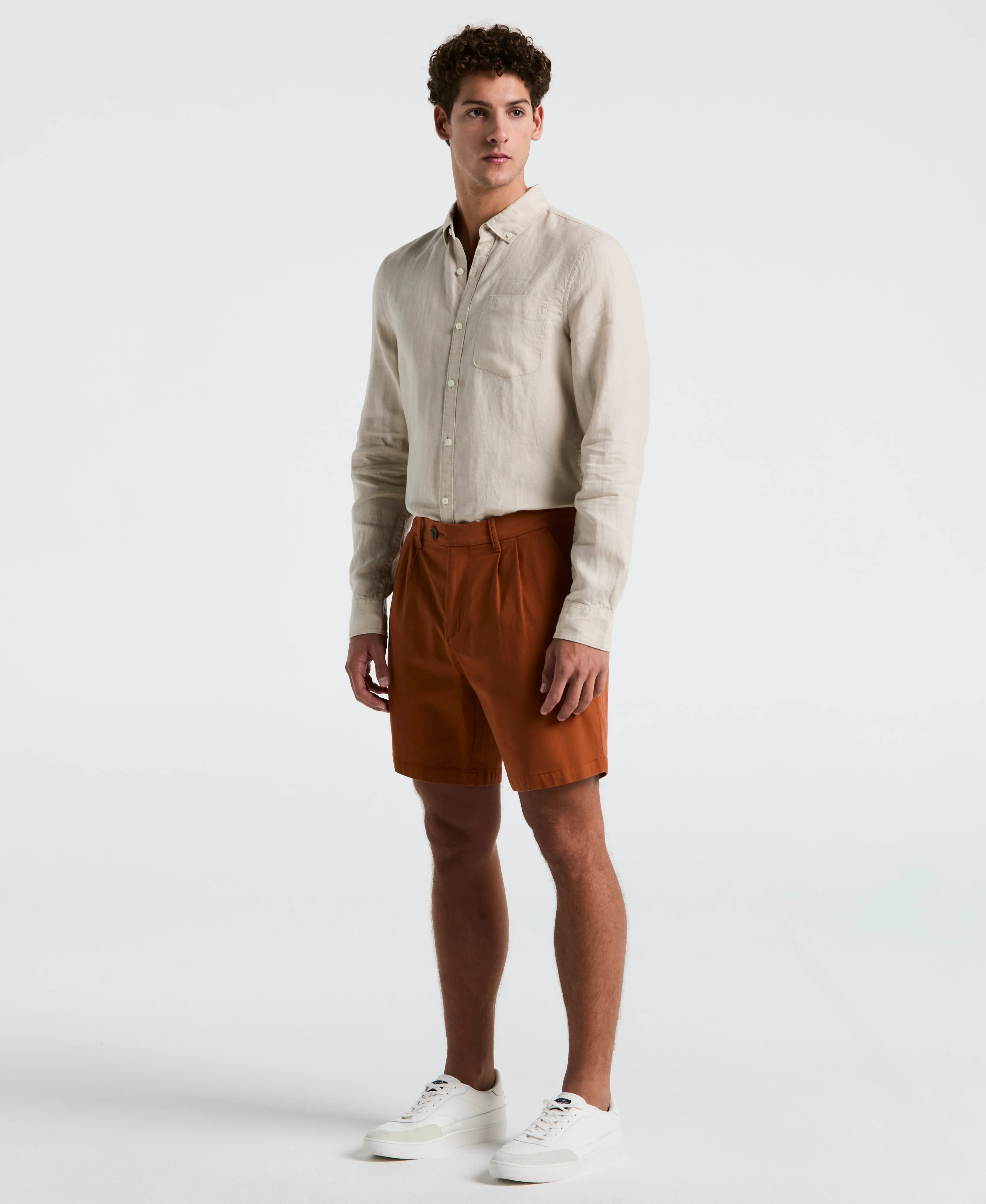 Delave Linen Long Sleeve Pocket Shirt - Image 4