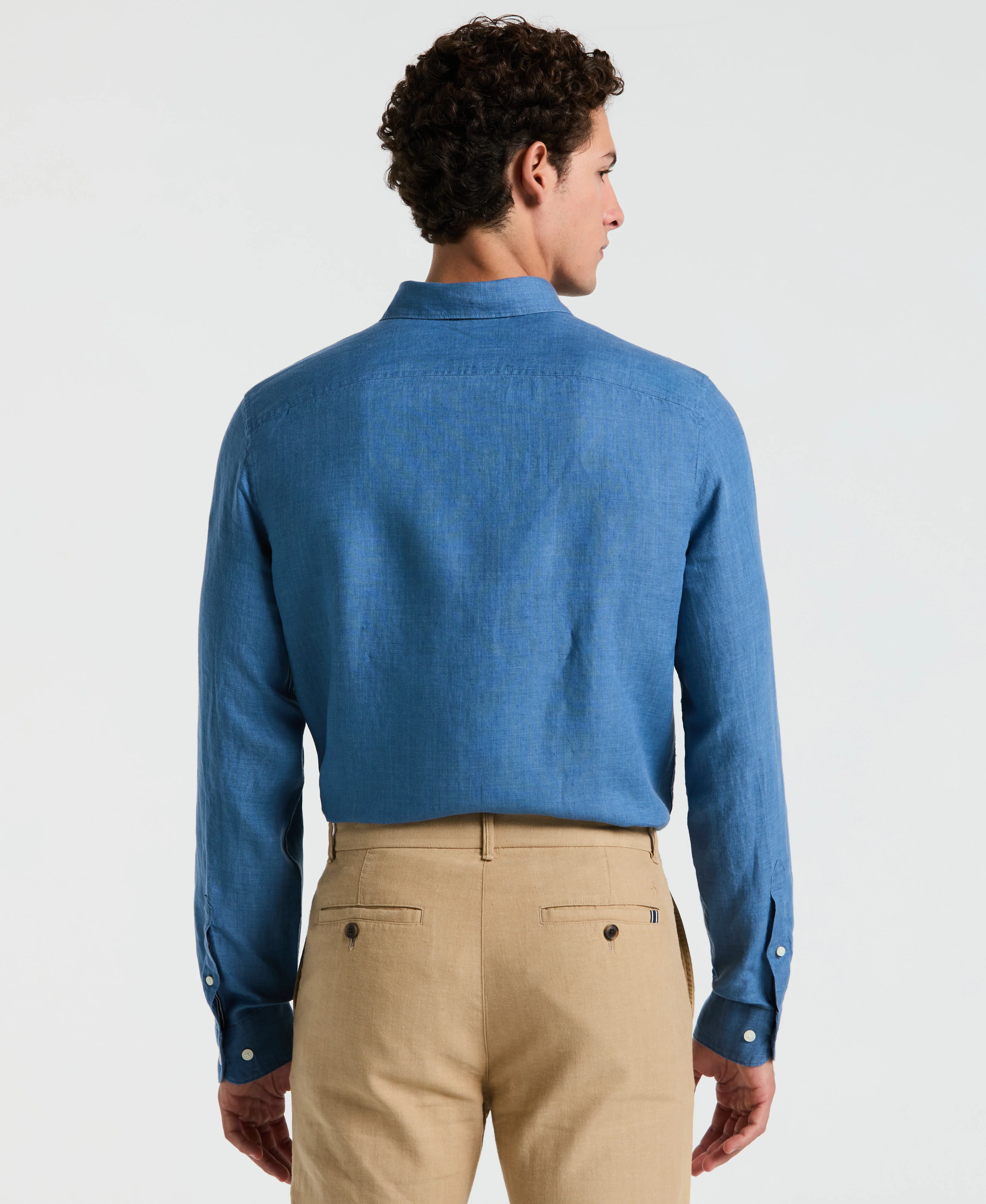 Delave Linen Long Sleeve Pocket Shirt - Image 6