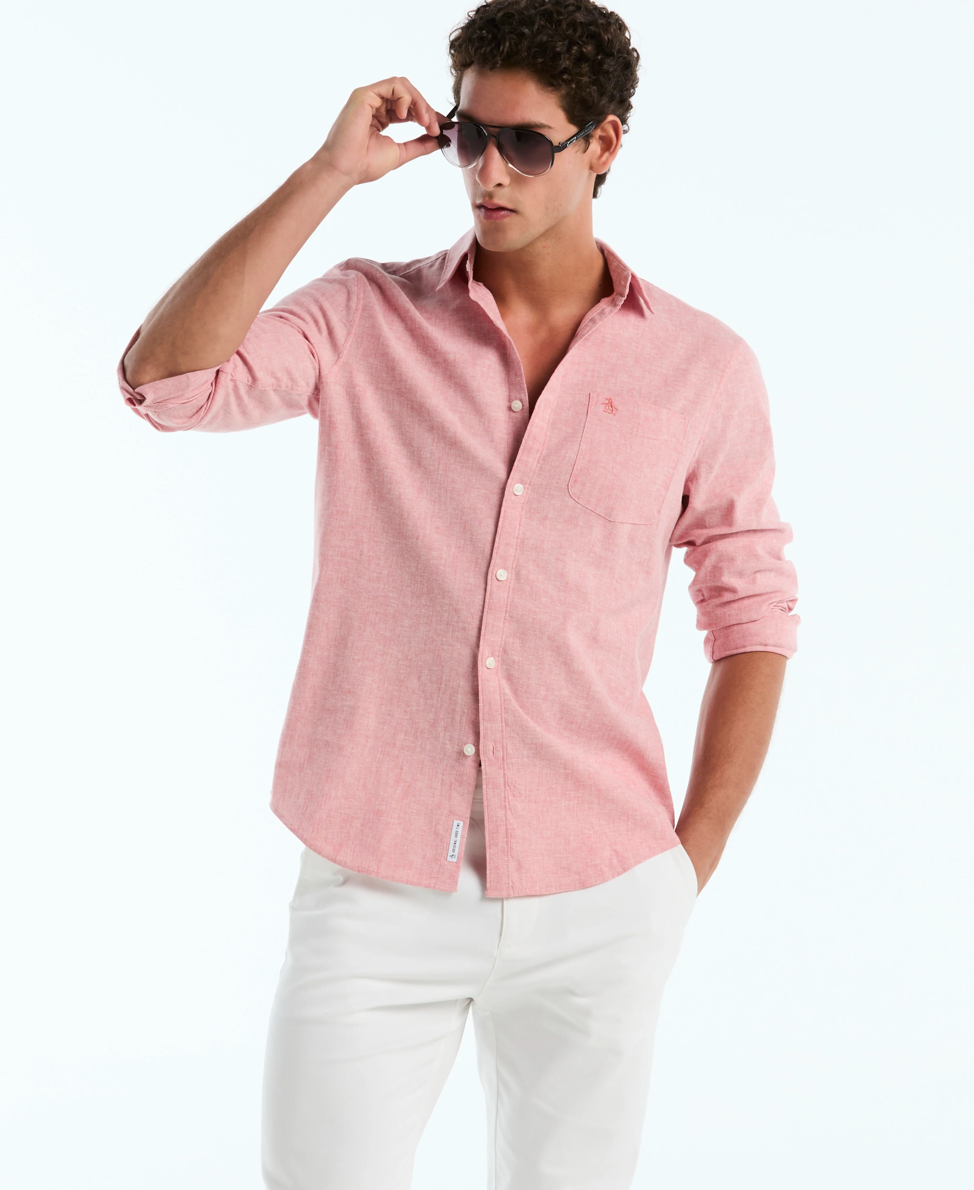 Linen Long Sleeve Shirt - Image 10