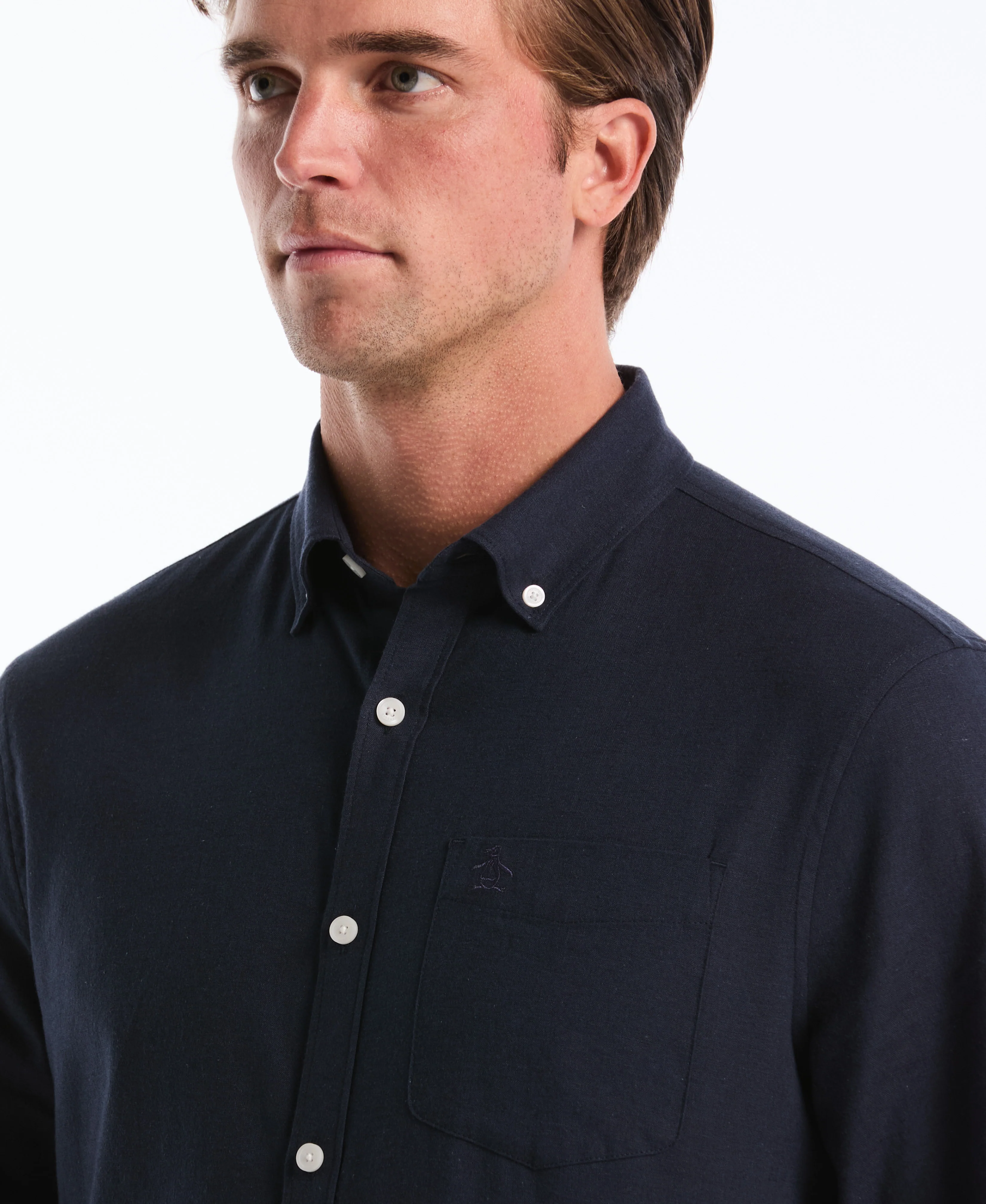 Linen Long Sleeve Shirt - Image 13