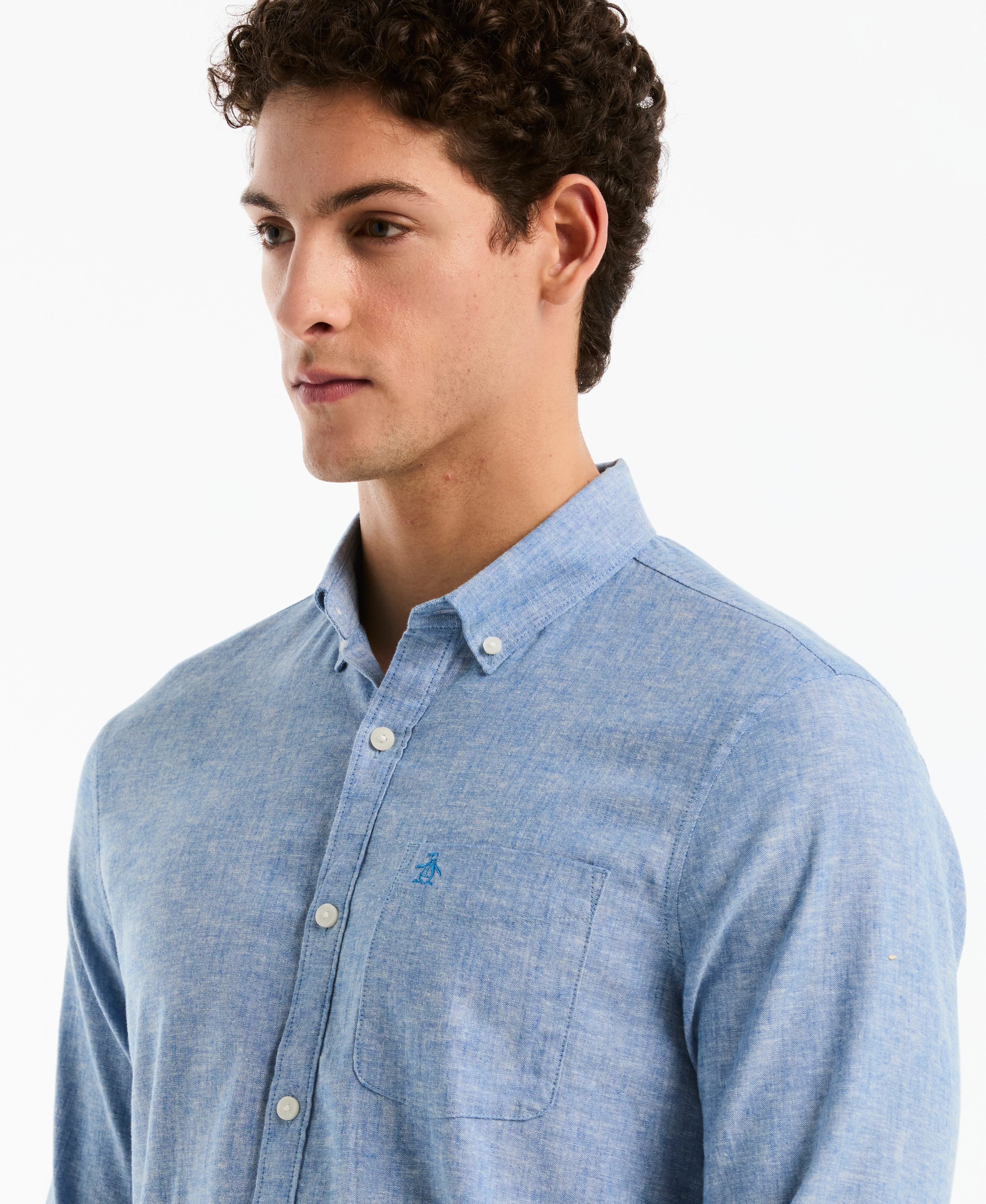 Linen Long Sleeve Shirt - Image 3