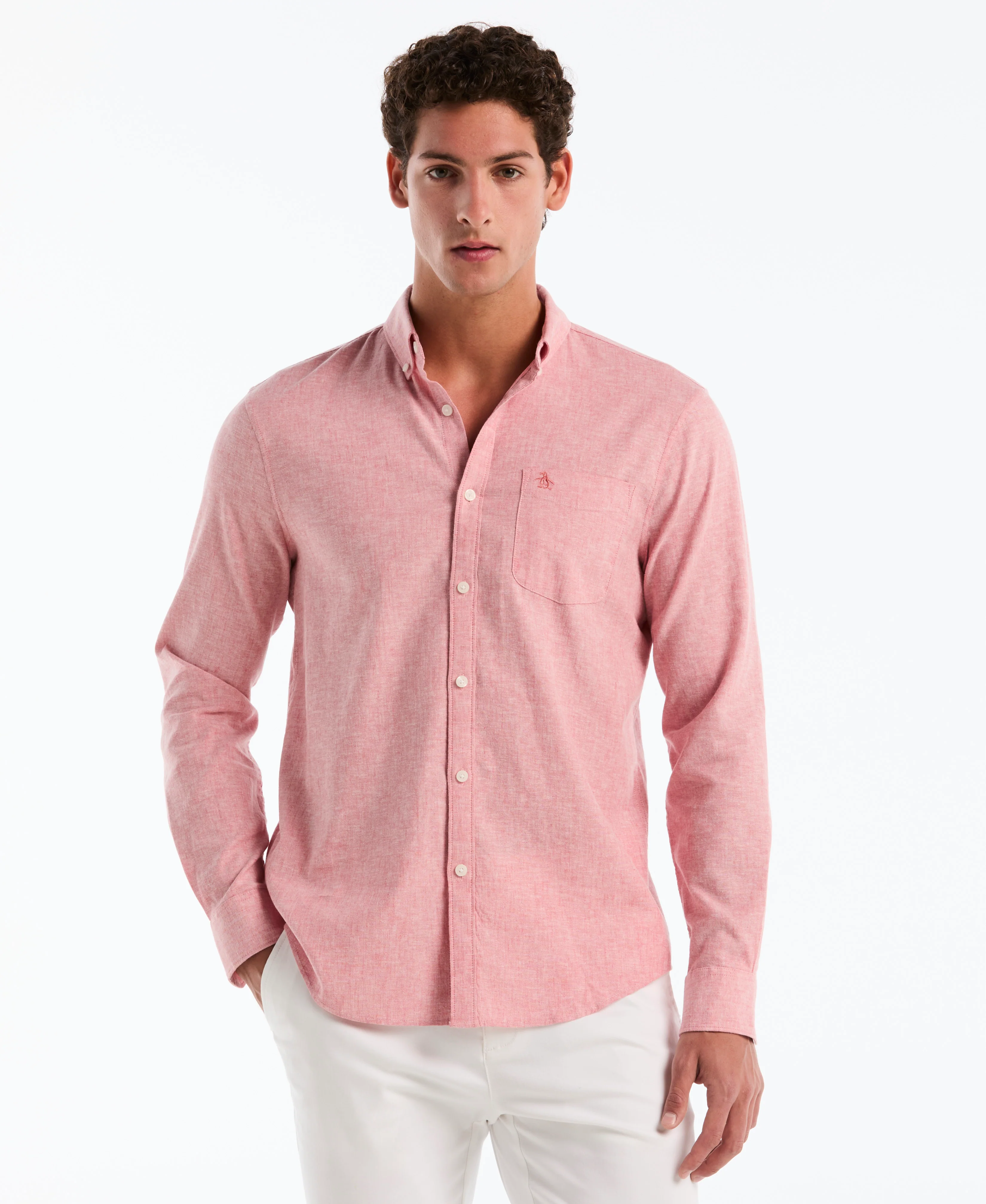 Linen Long Sleeve Shirt - Image 6