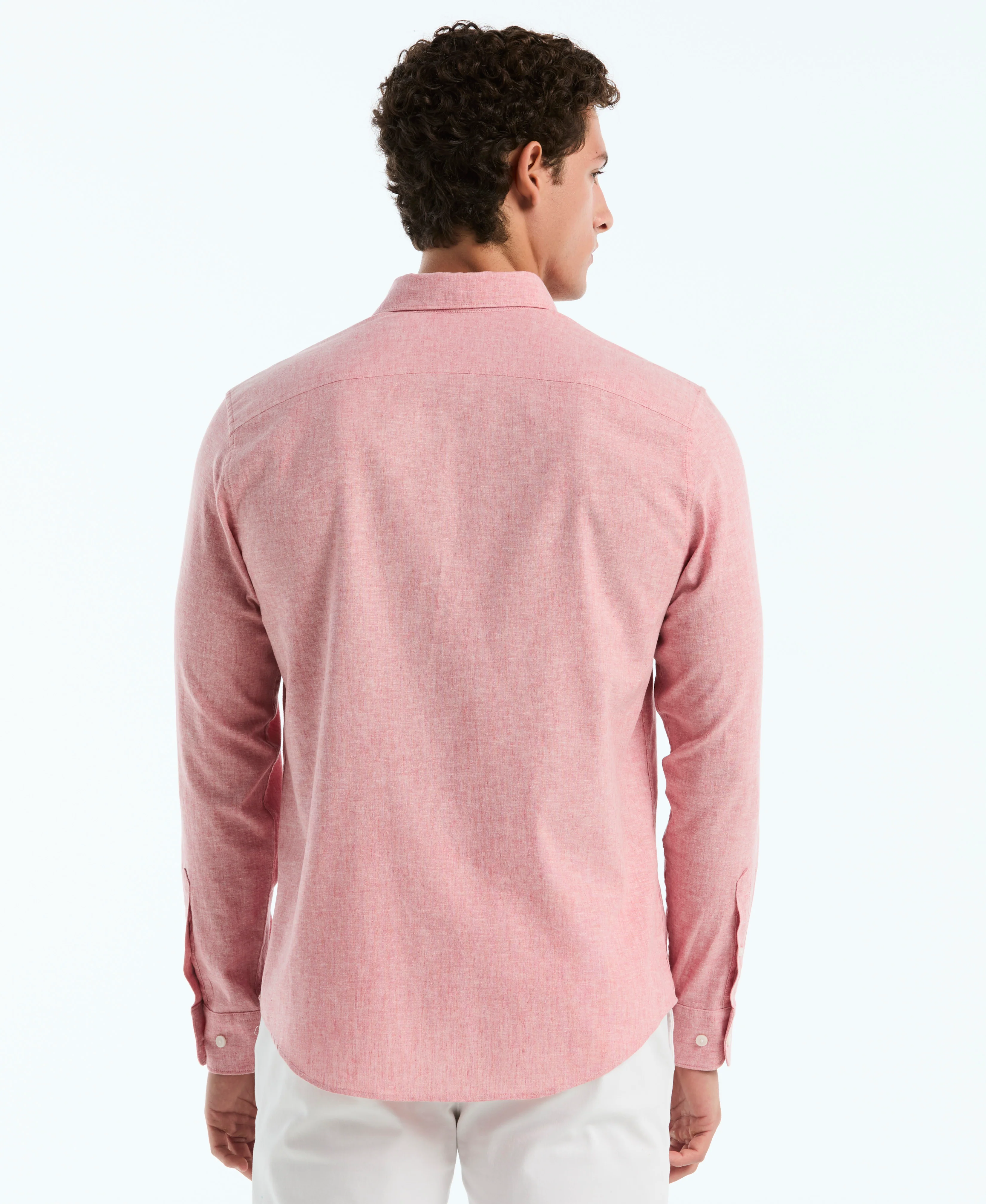 Linen Long Sleeve Shirt - Image 7