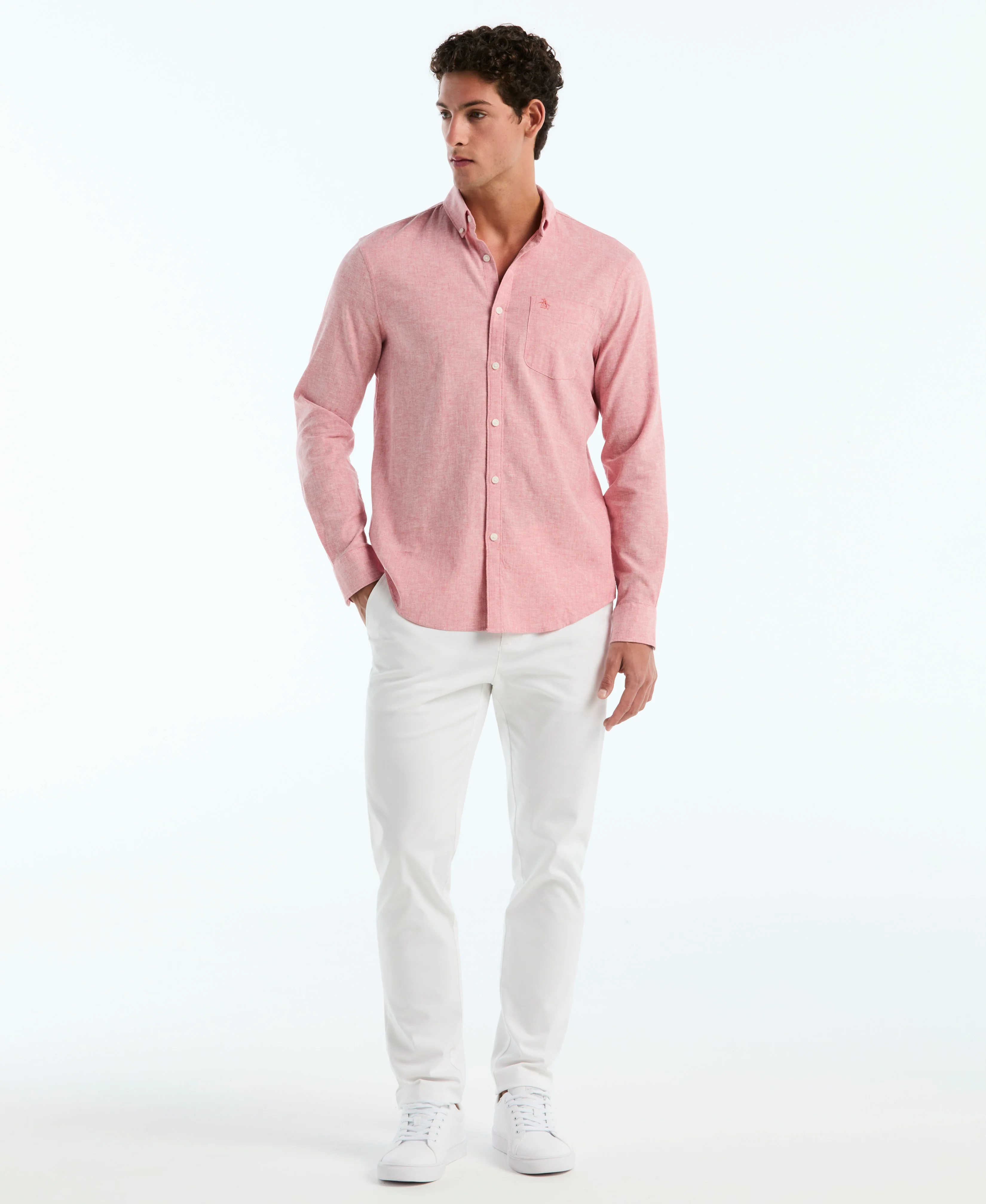 Linen Long Sleeve Shirt - Image 9