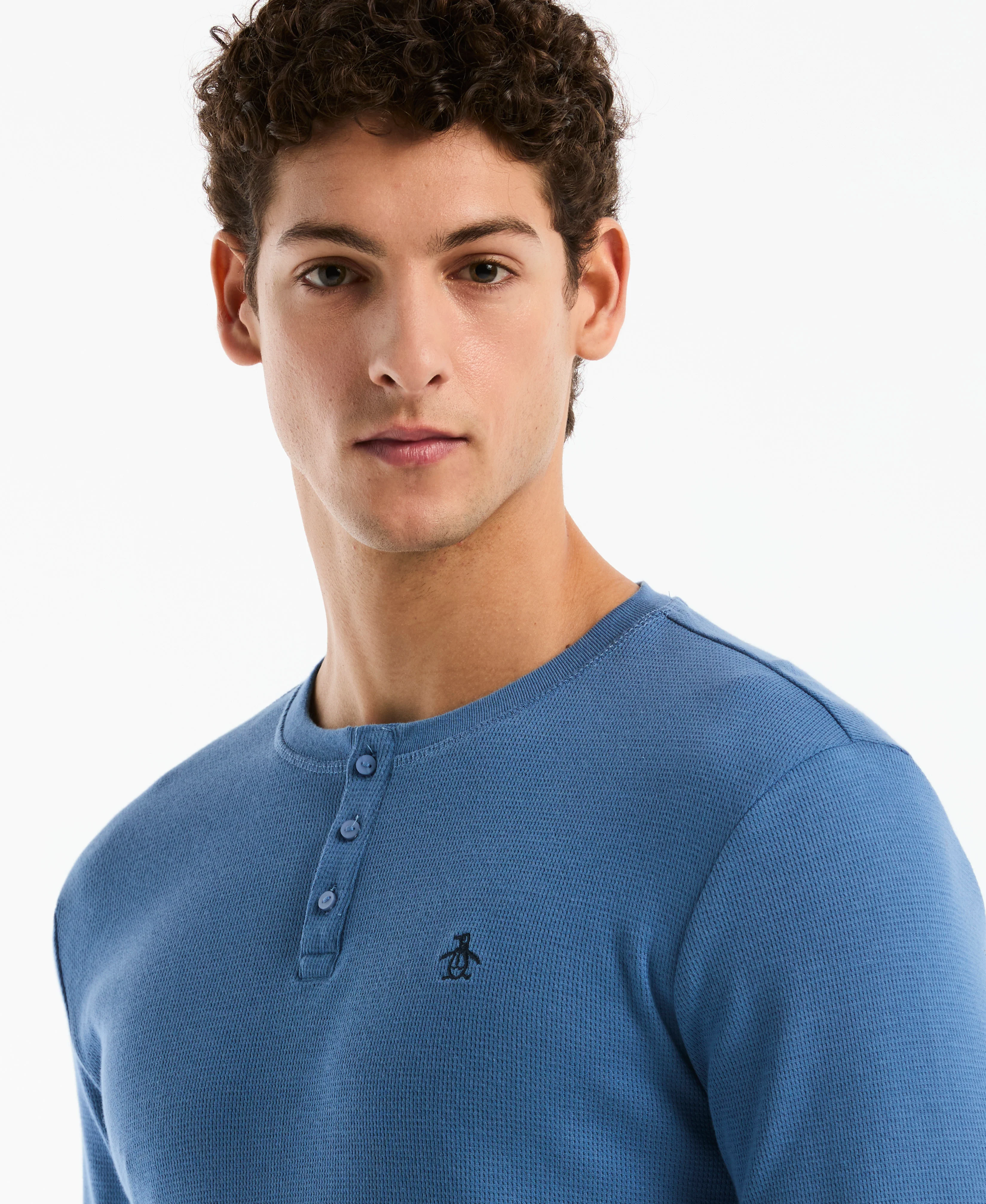Long Sleeve Henley Shirt - Image 3