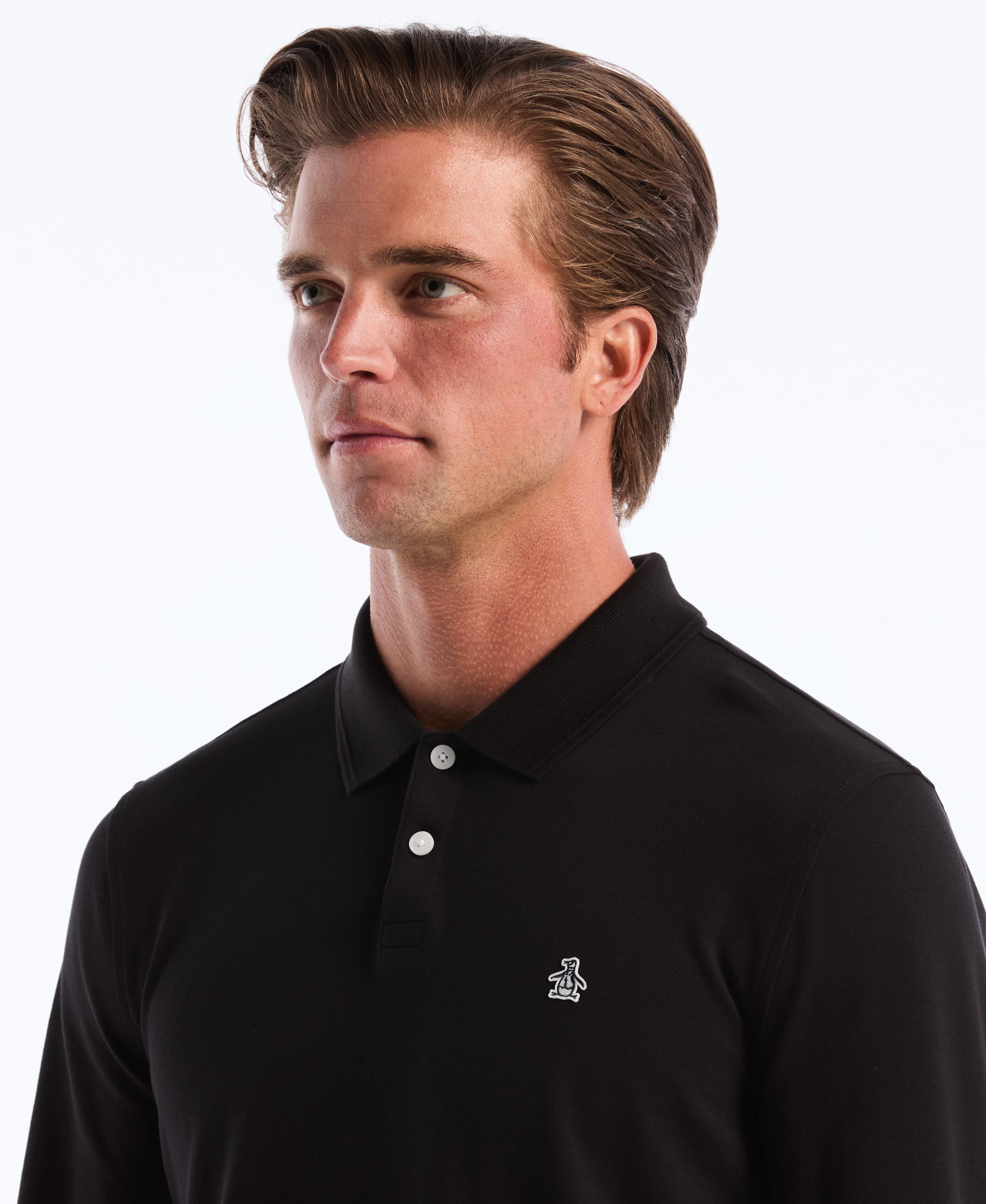 Long Sleeve Pique Polo - Image 3