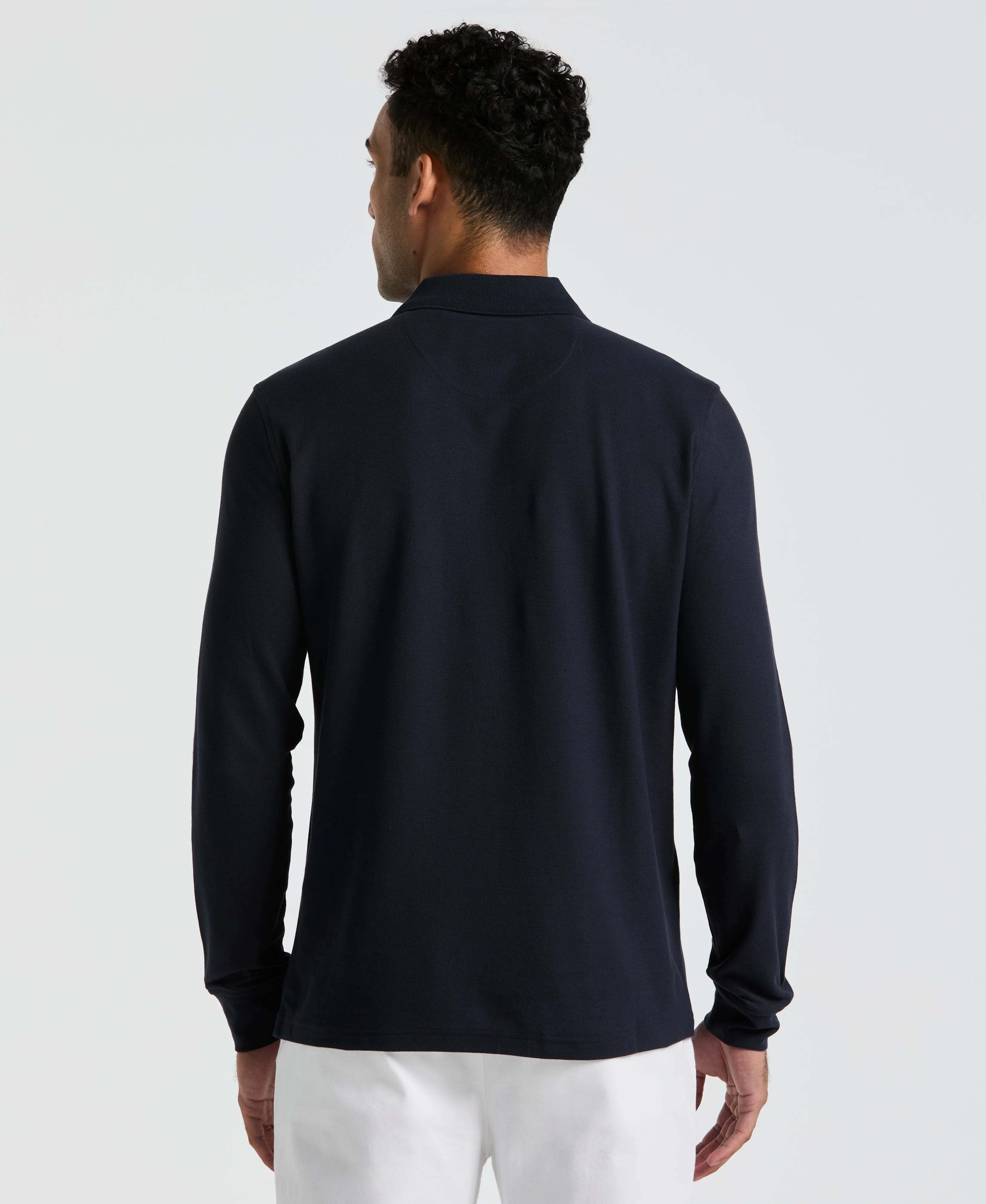 Long Sleeve Pique Polo - Image 6