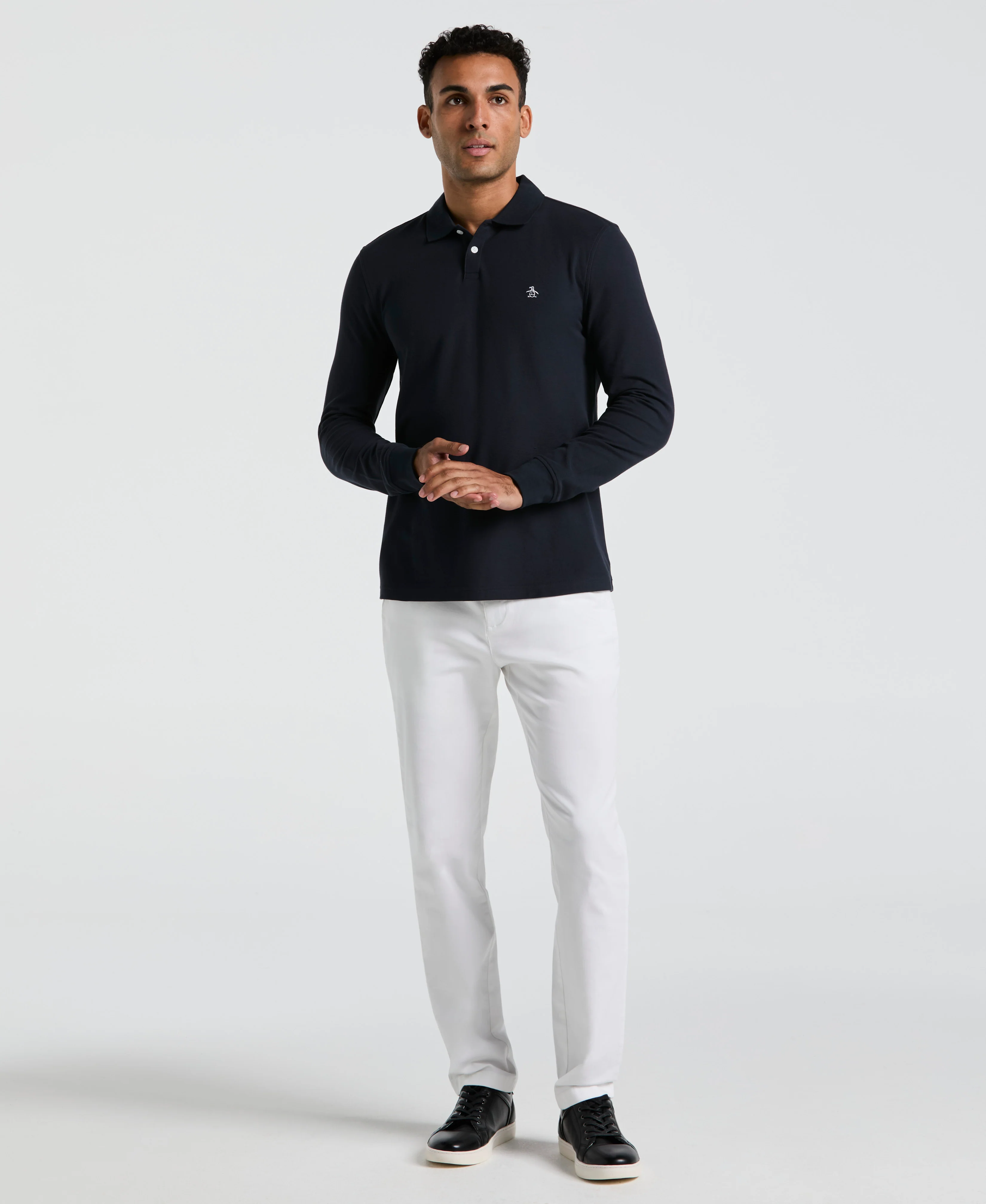 Long Sleeve Pique Polo - Image 8