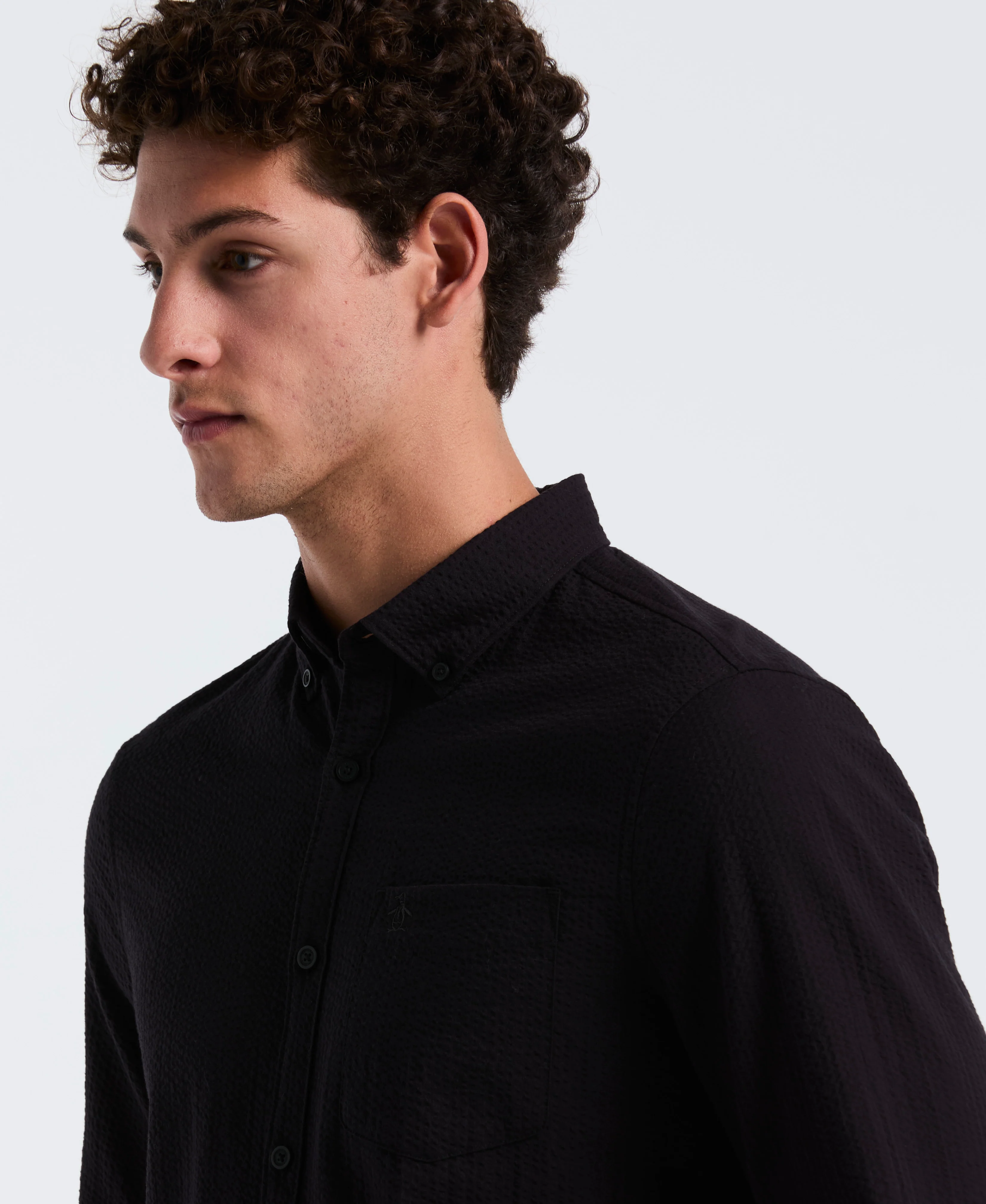 Seersucker Long Sleeve Shirt - Image 15