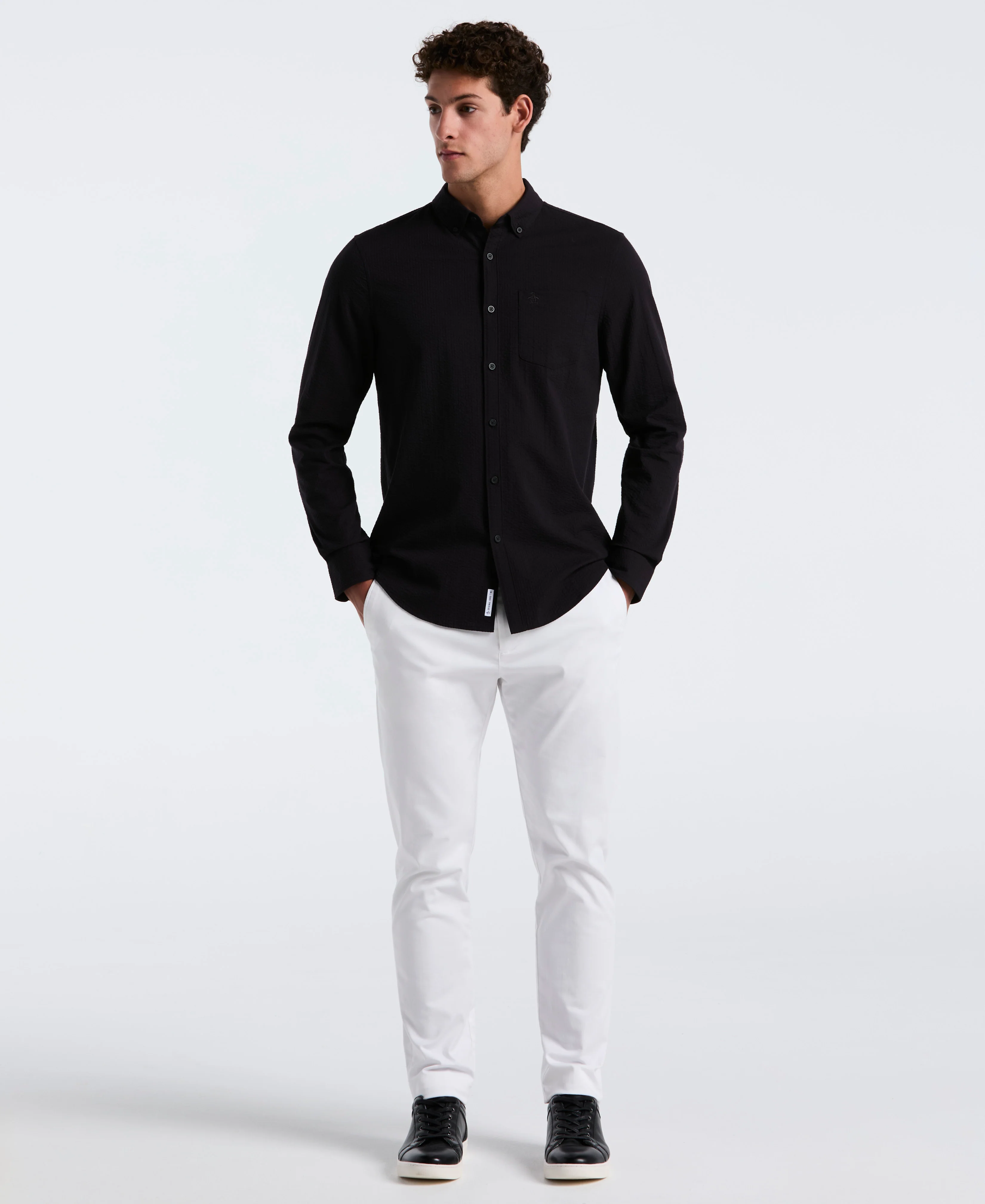 Seersucker Long Sleeve Shirt - Image 16