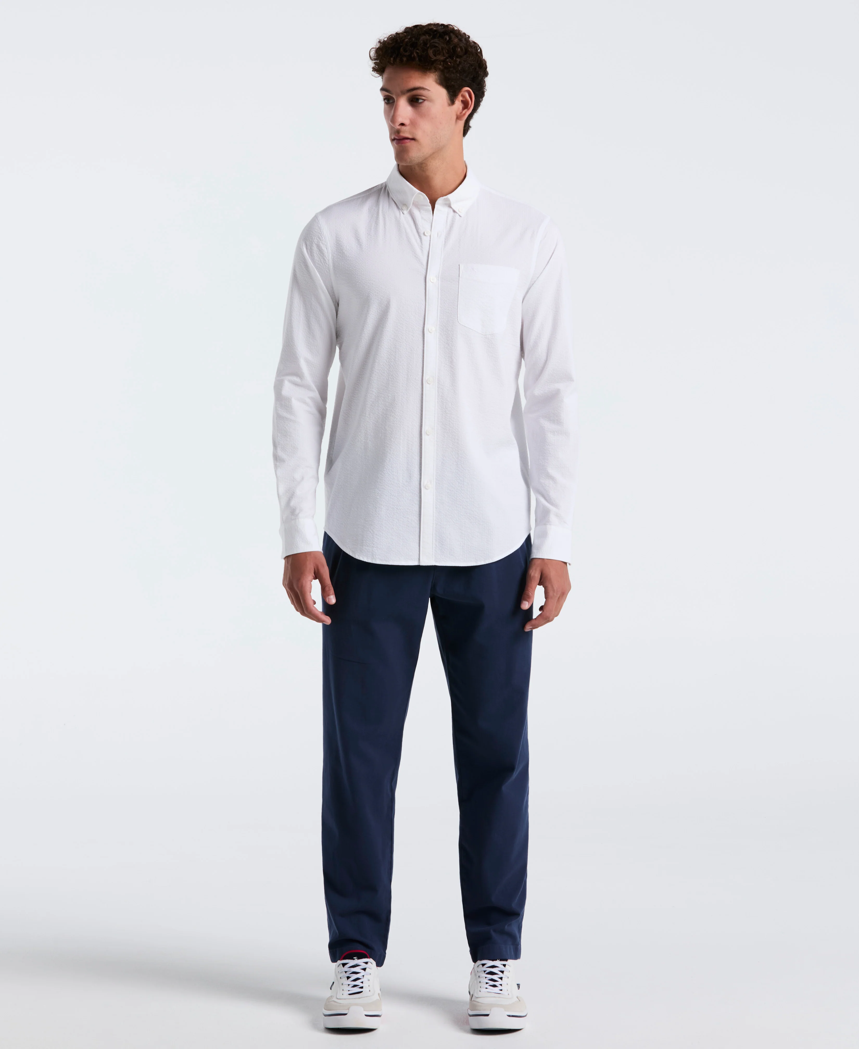 Seersucker Long Sleeve Shirt - Image 4