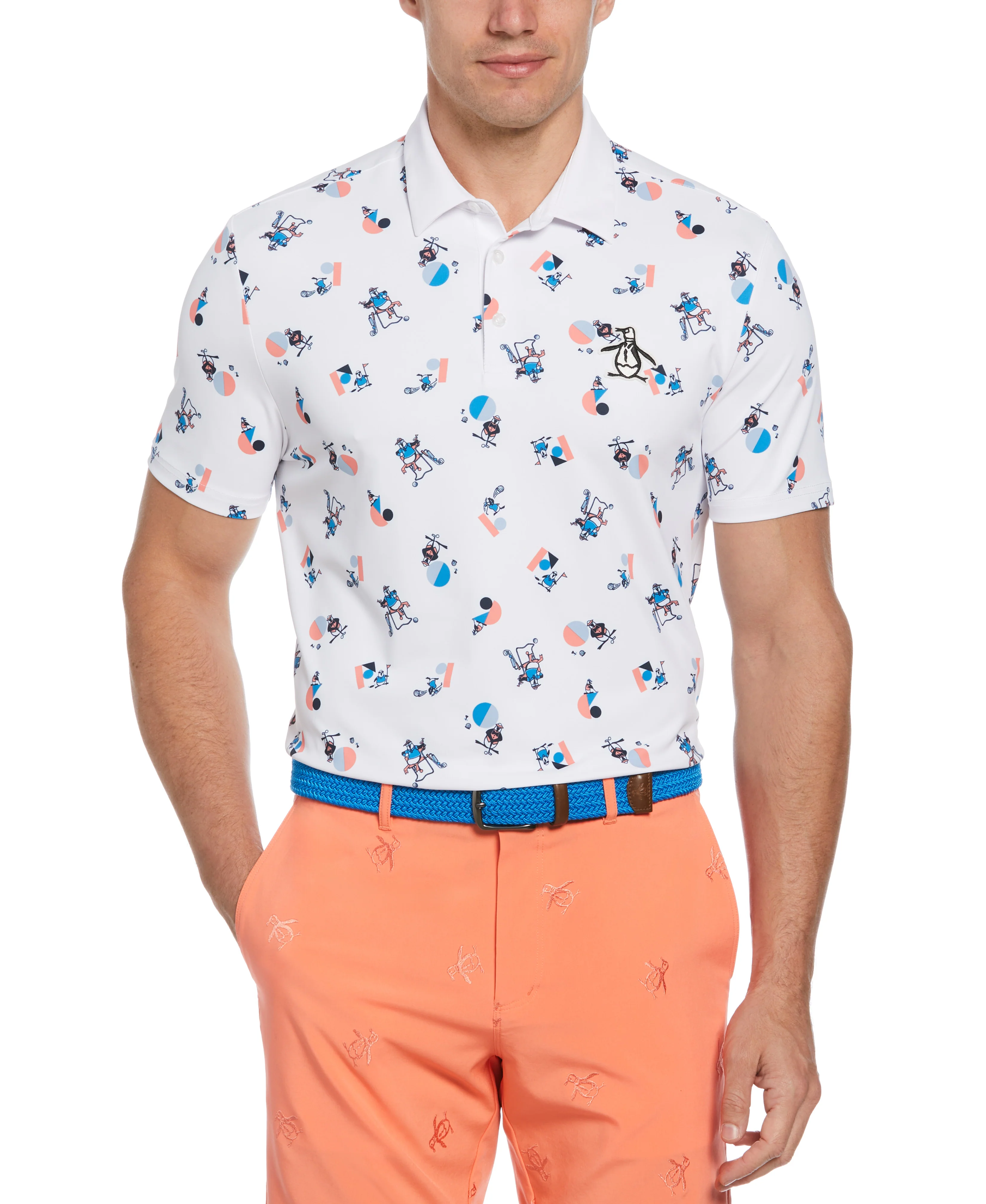 Memphis Pete Print Golf Polo - Image 3