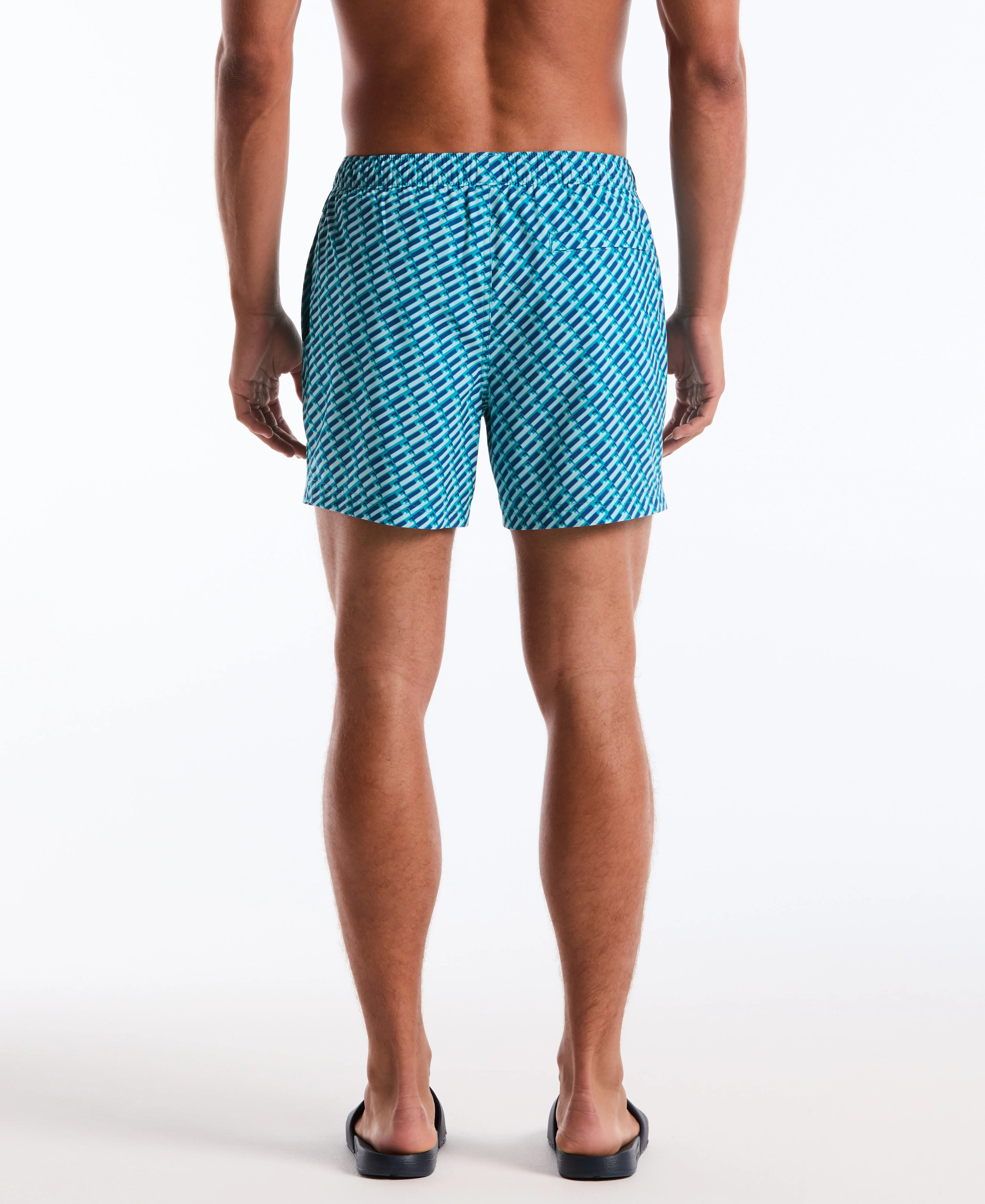 5" Box Line Geo Swim Short - Image 2