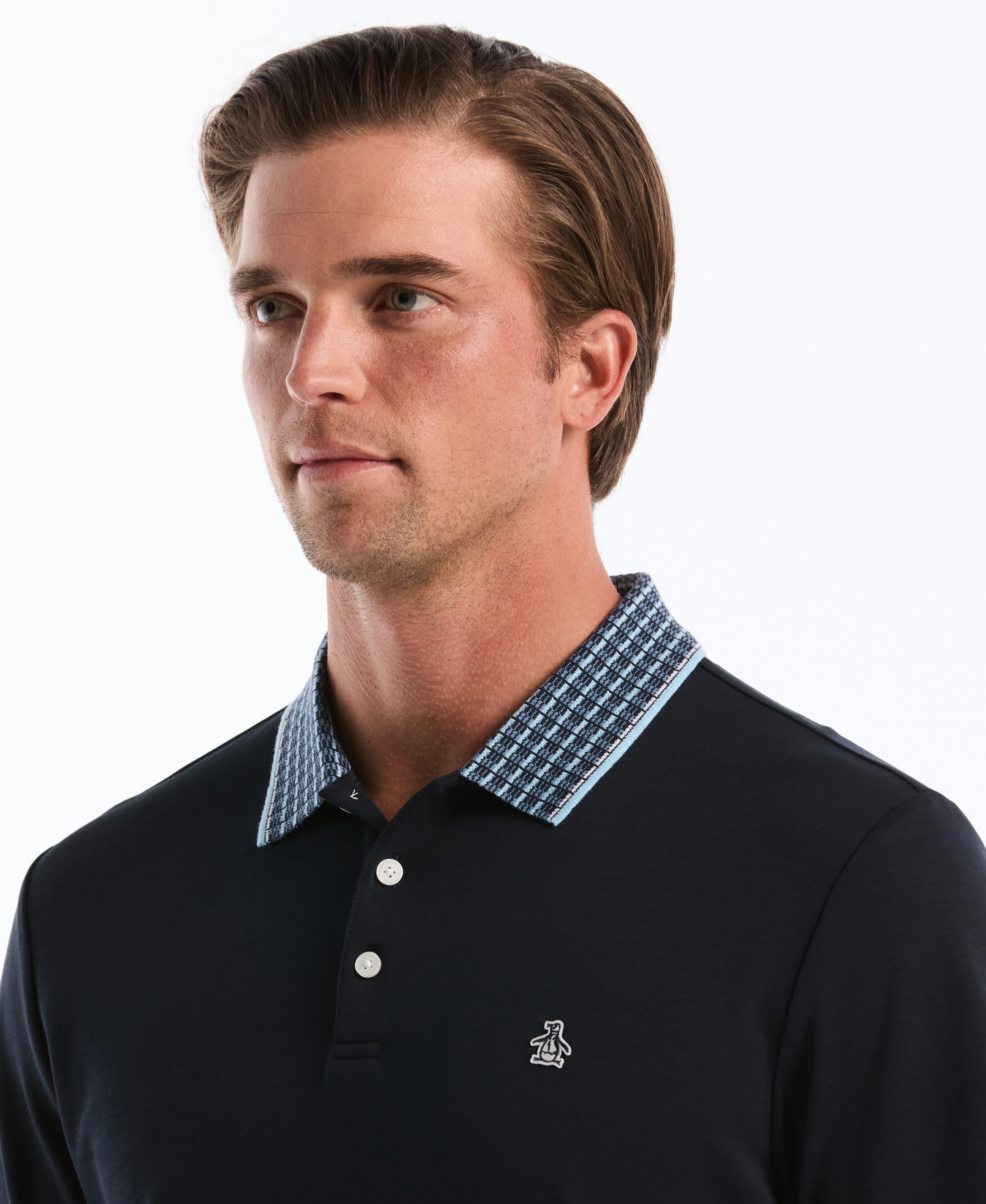 Cotton Interlock Novelty Stripe Polo - Image 3