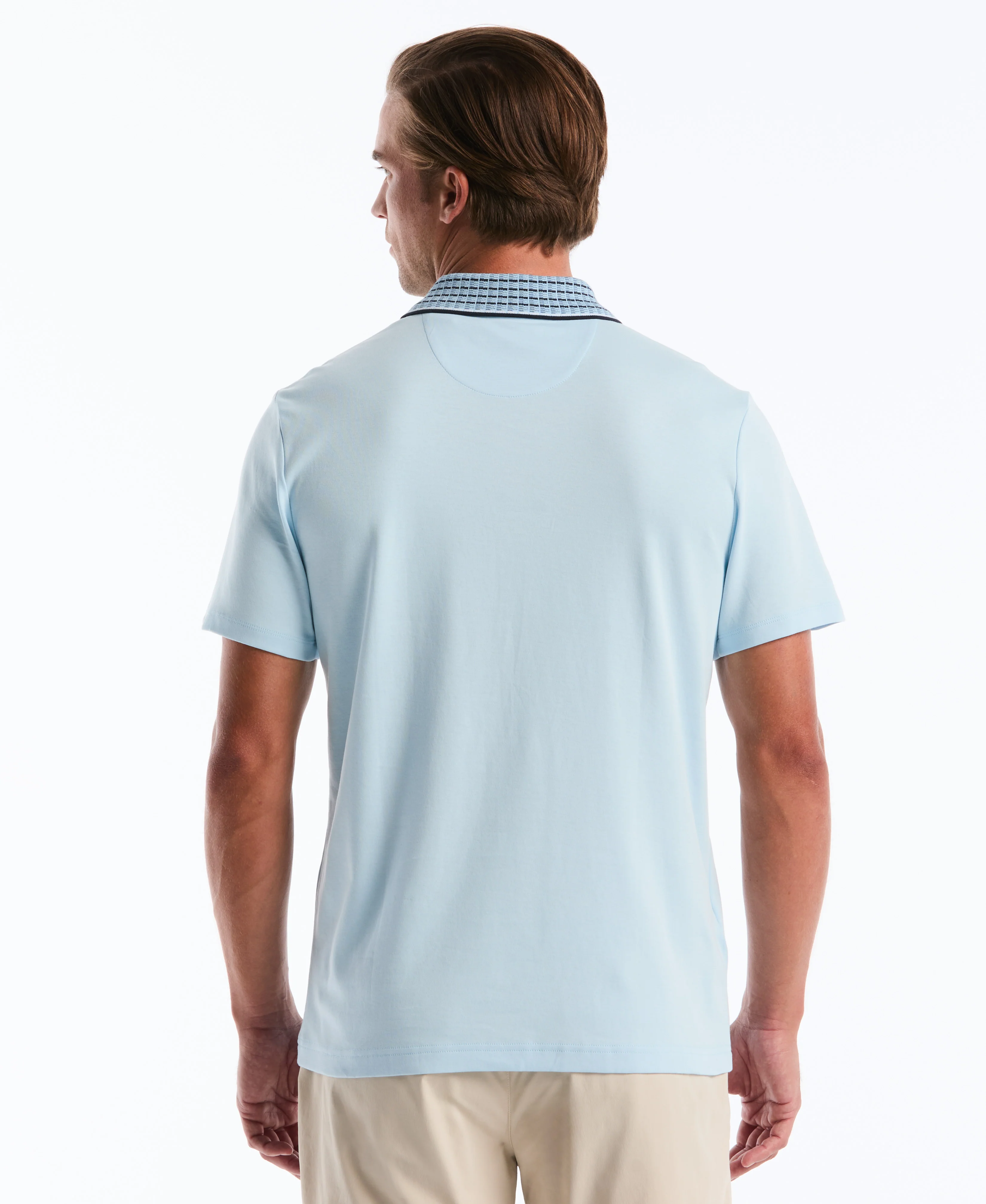 Cotton Interlock Novelty Stripe Polo - Image 6