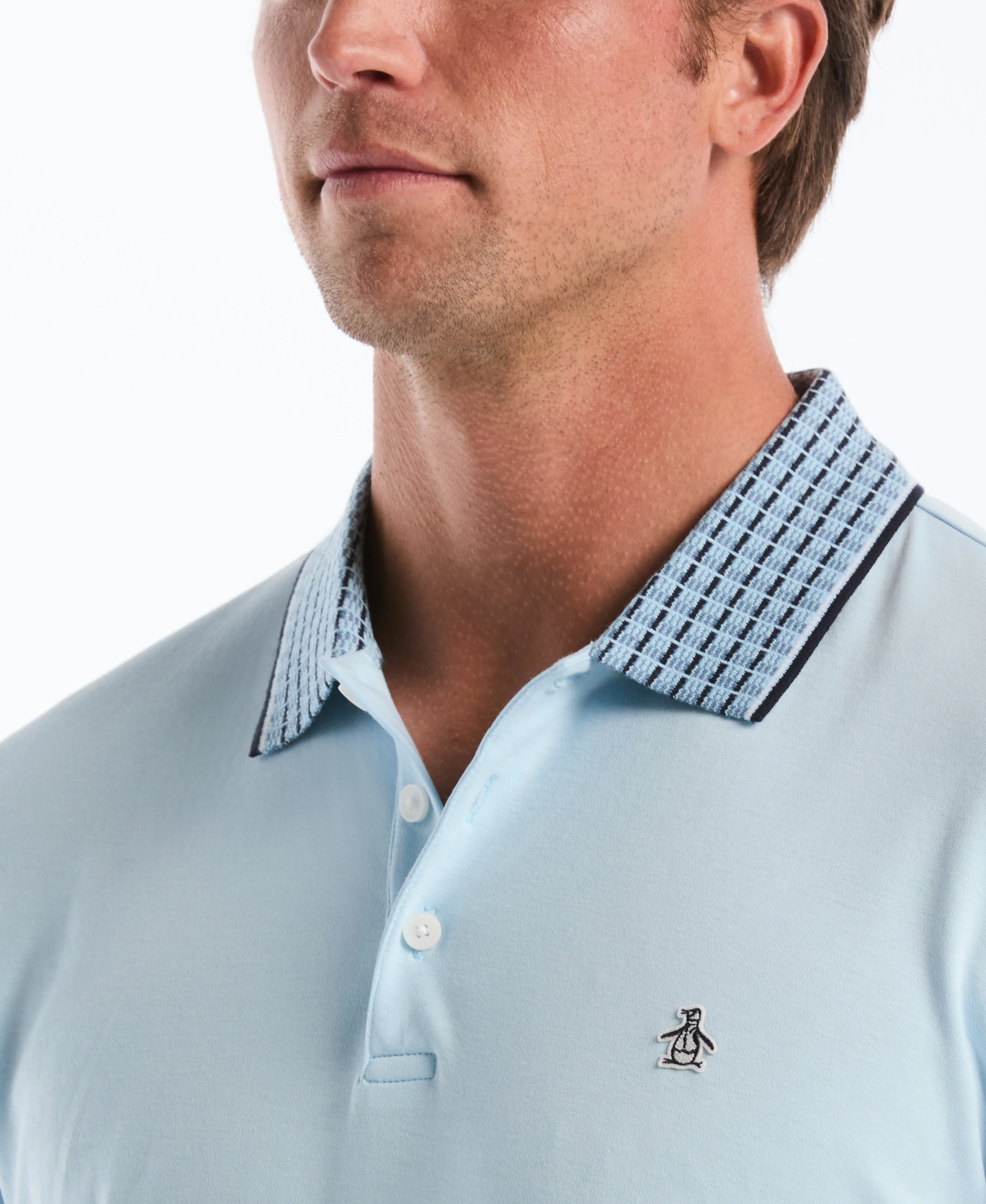 Cotton Interlock Novelty Stripe Polo - Image 7