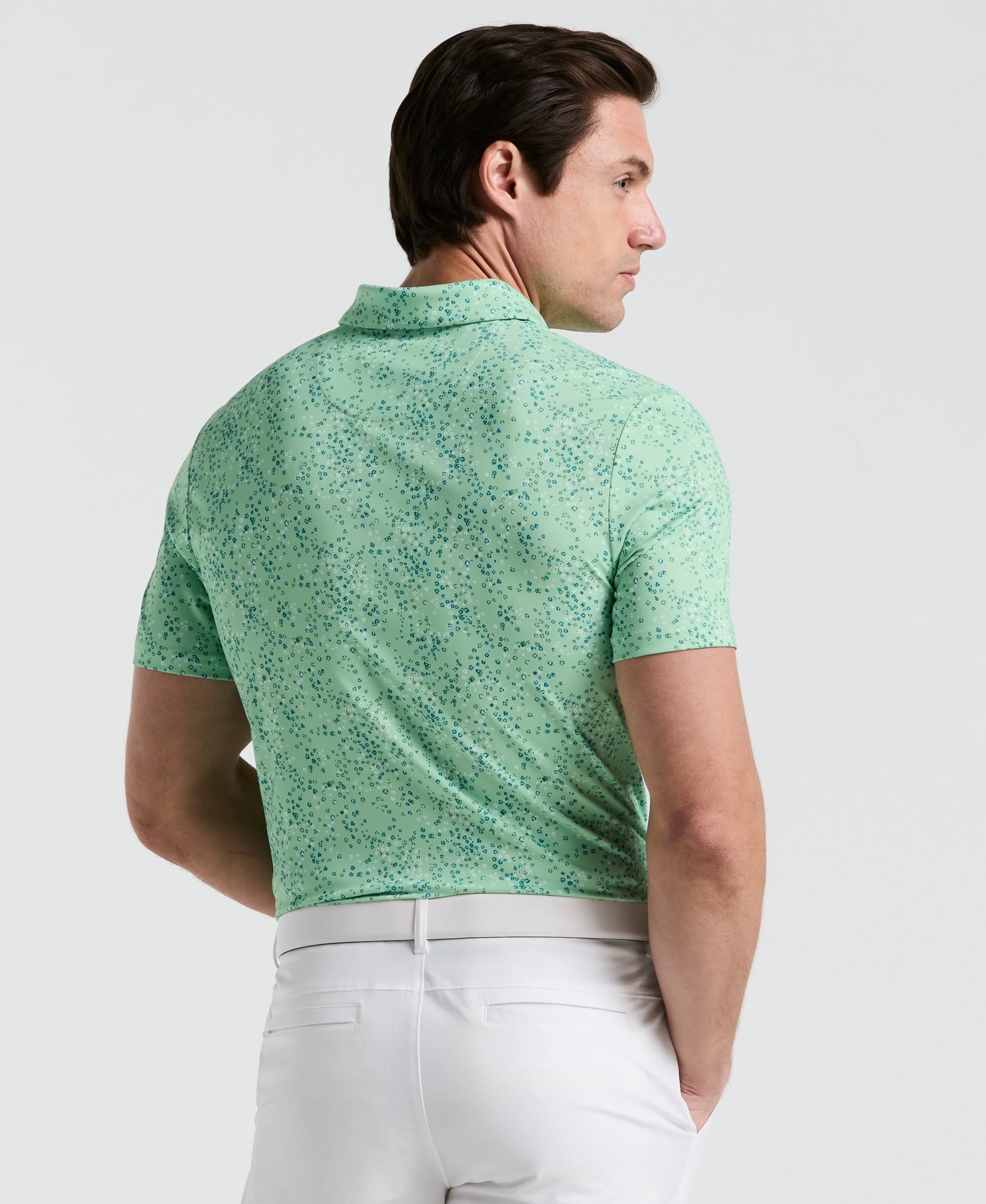 All-Over Micro Abstract Golf Polo - Image 6