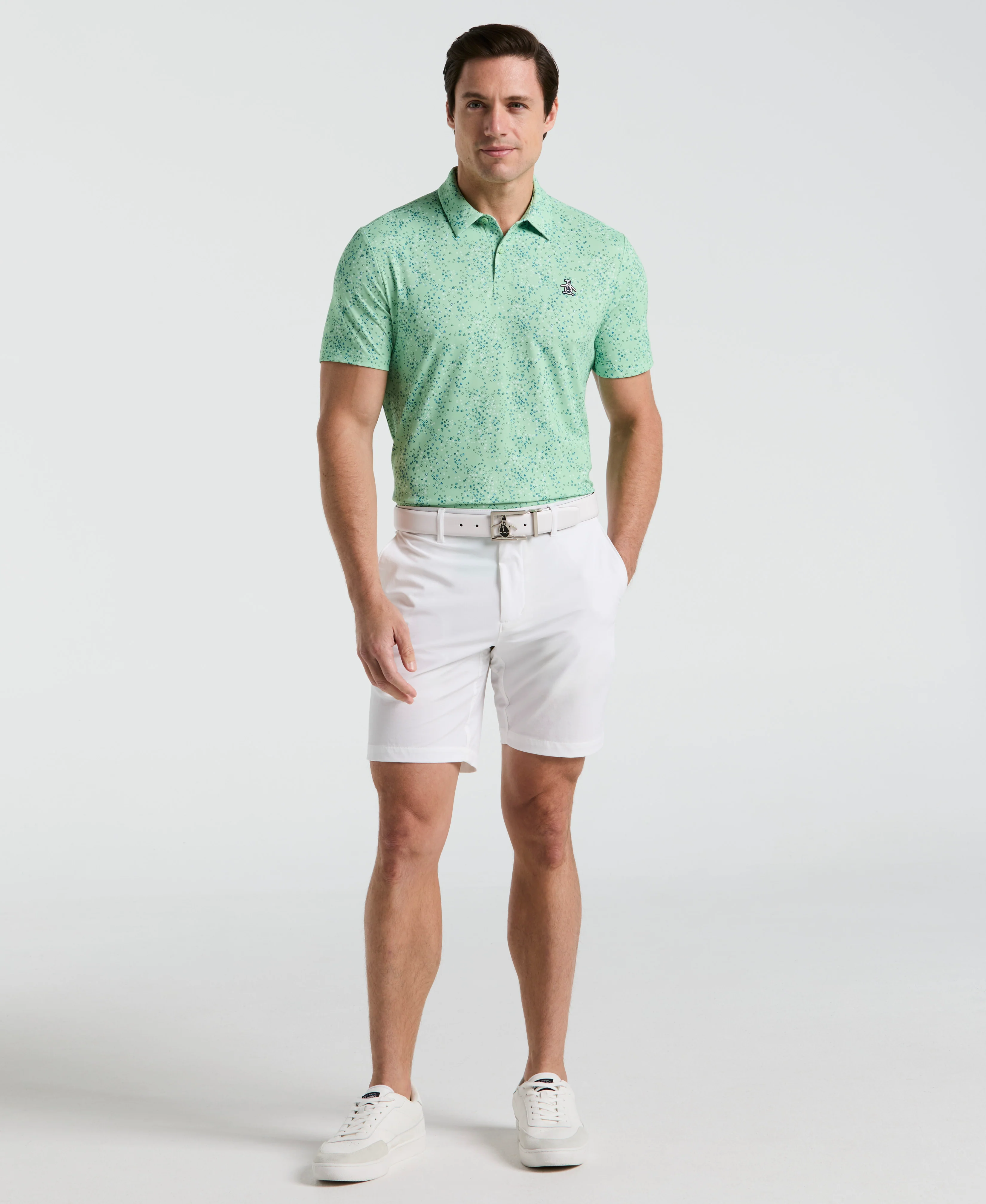 All-Over Micro Abstract Golf Polo - Image 8
