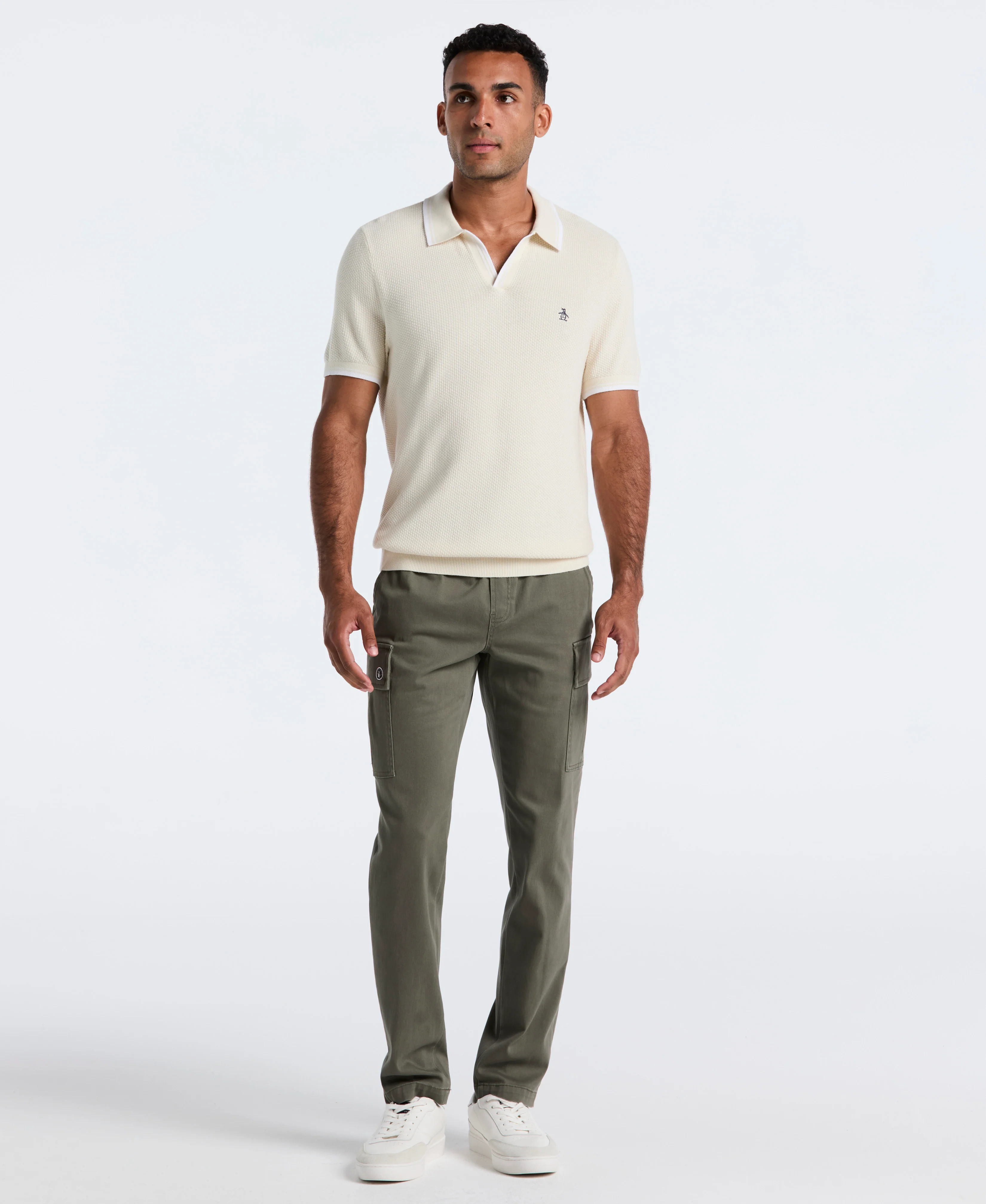 Microsanded Drawstring Cargo Pant