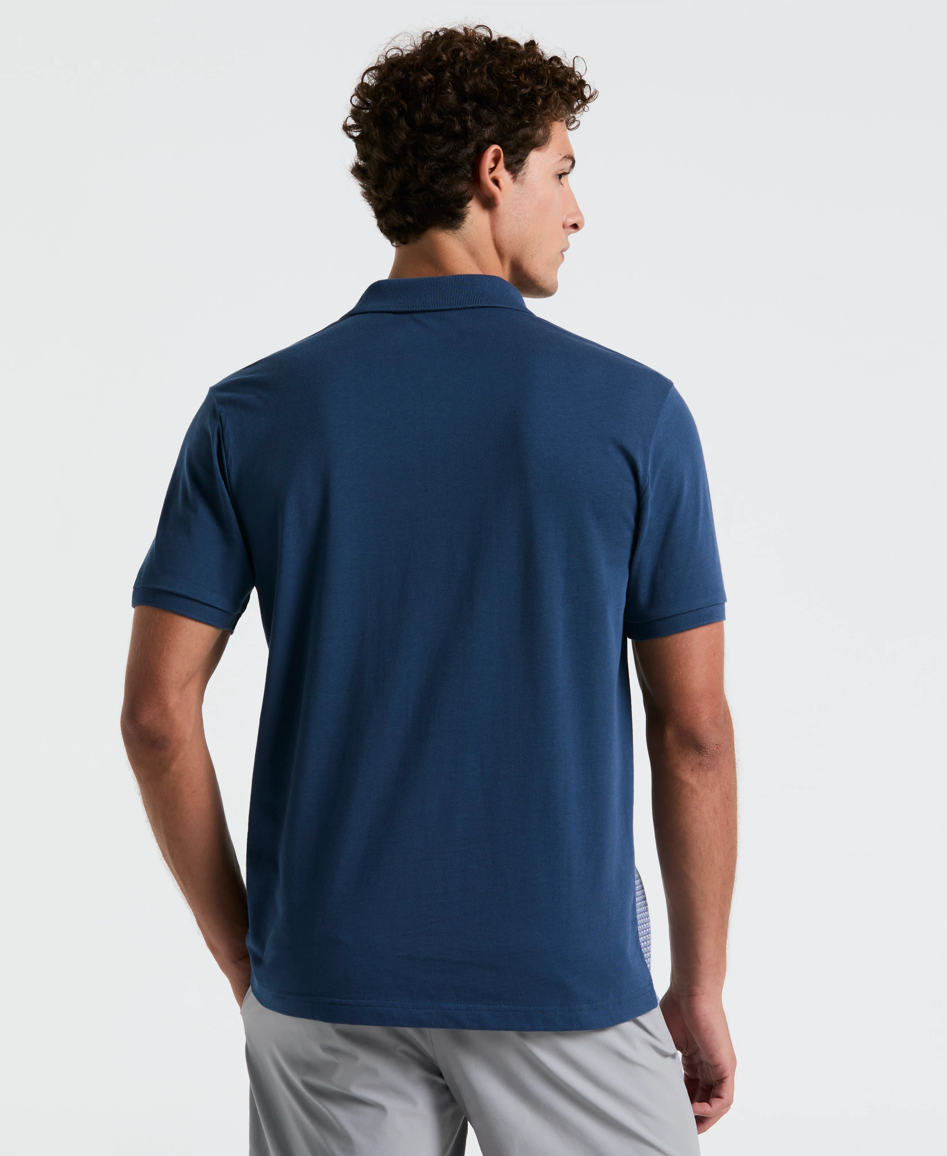 Jacquard Mini Geo Jersey Polo - Image 2