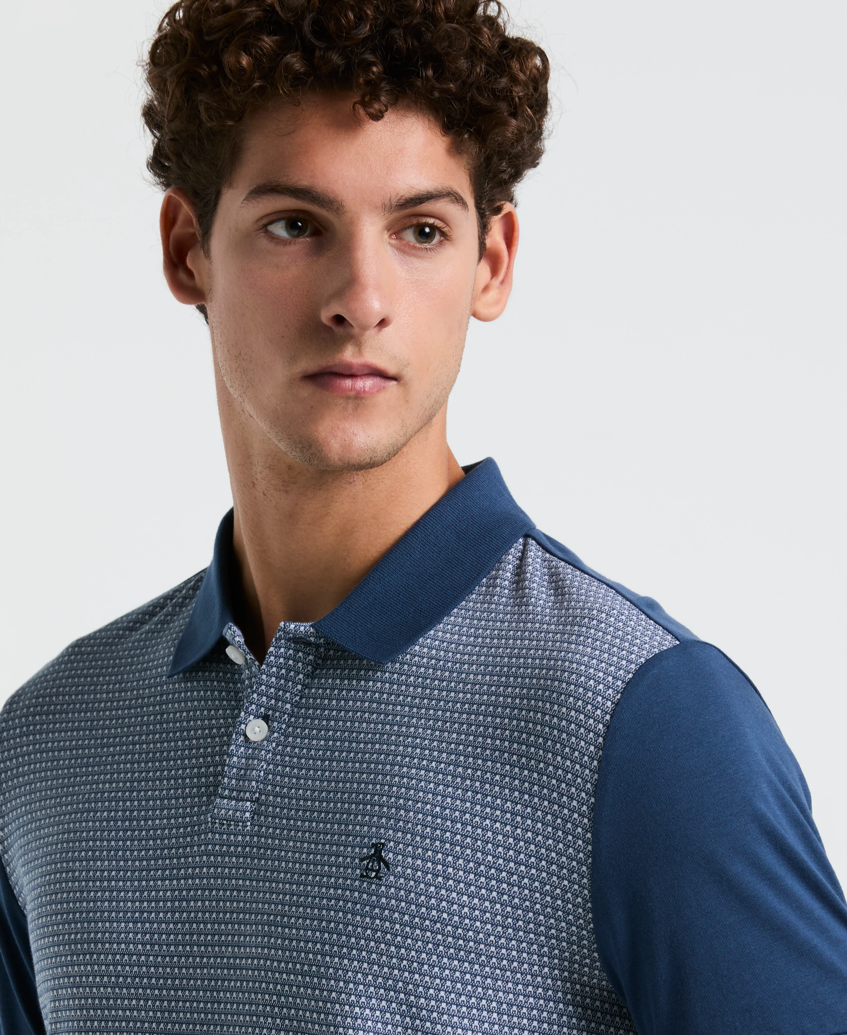 Jacquard Mini Geo Jersey Polo - Image 3