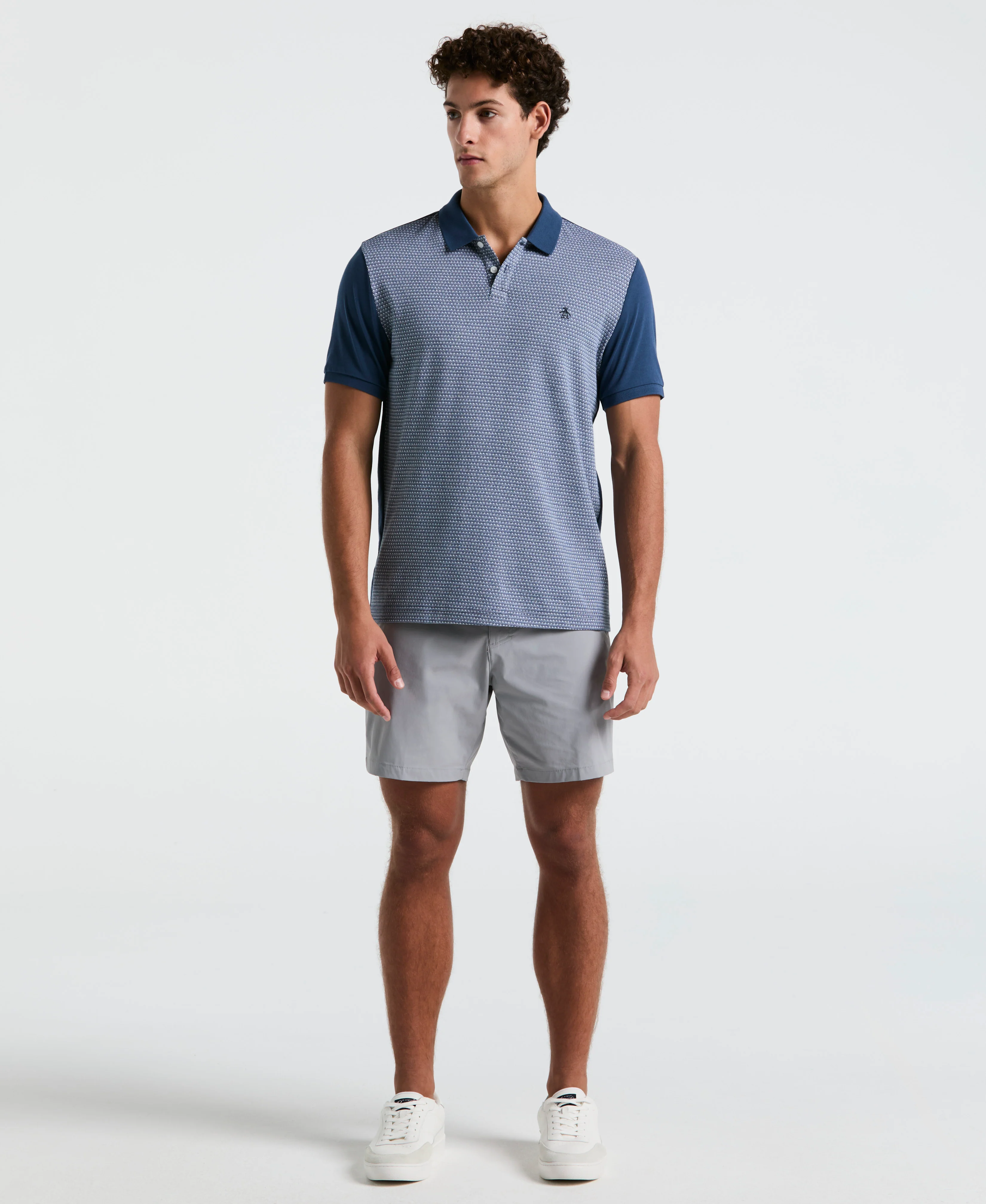 Jacquard Mini Geo Jersey Polo - Image 4