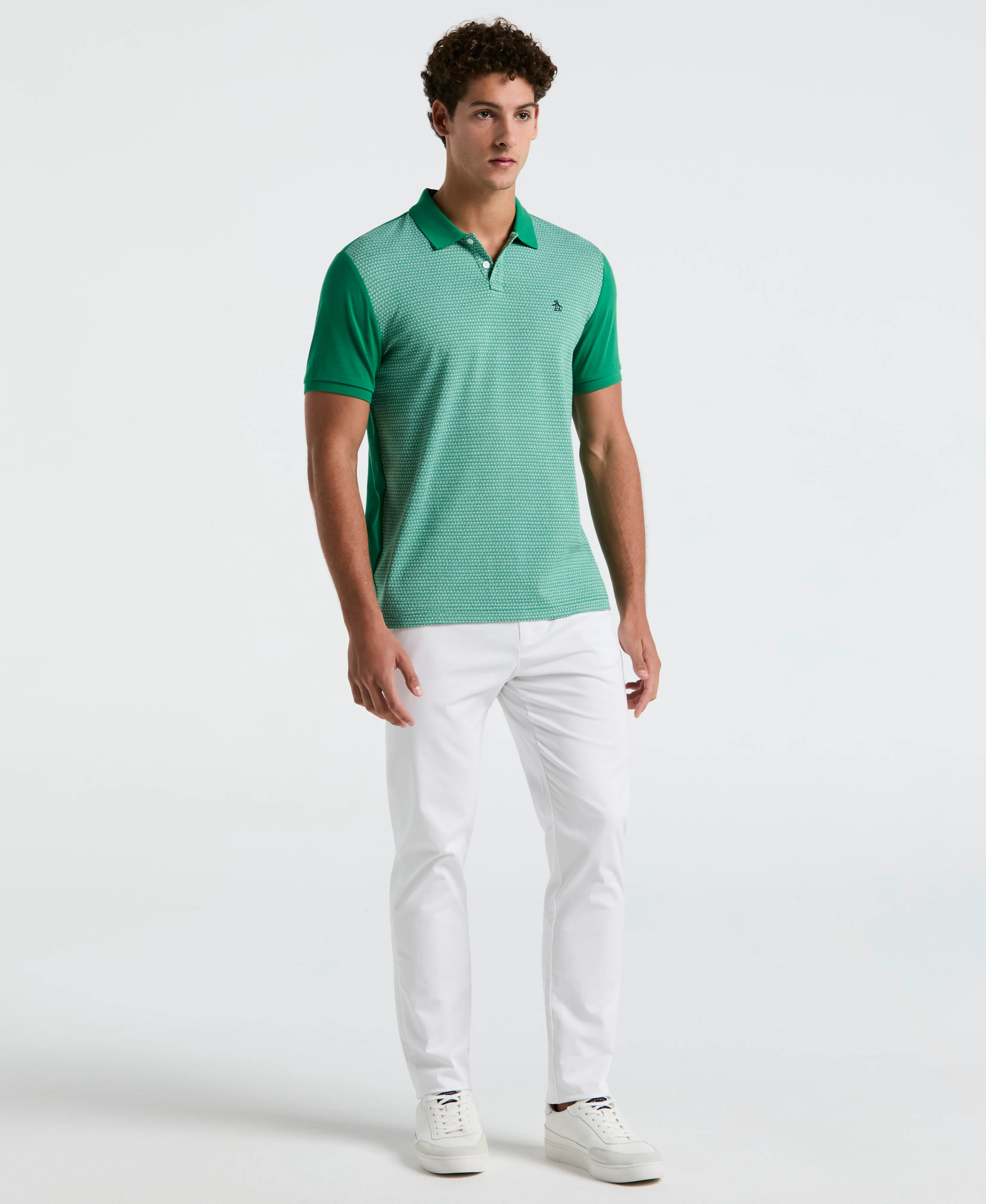 Jacquard Mini Geo Jersey Polo - Image 8