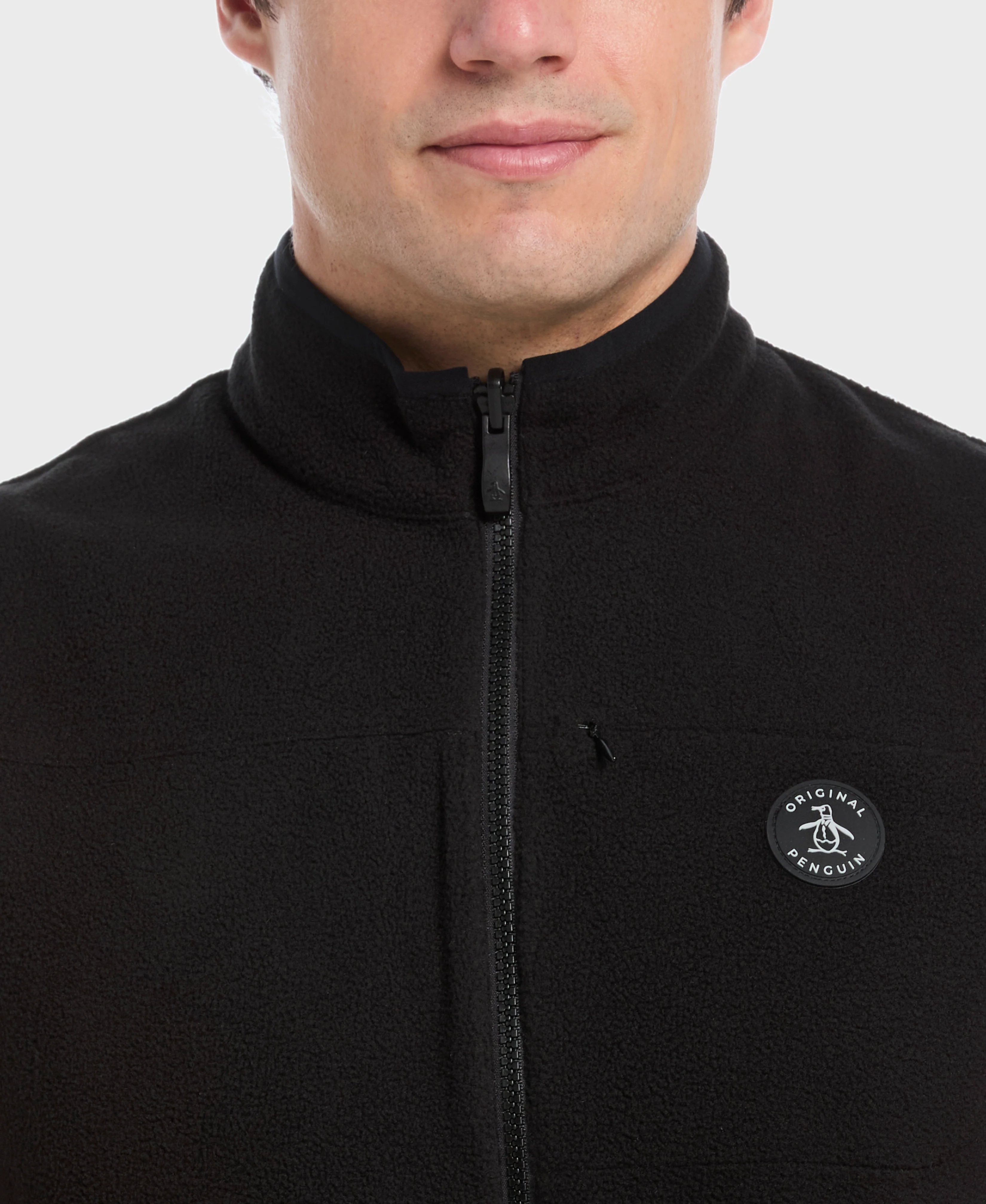 Mixed Media Reversible Fleece Golf Vest - Image 7