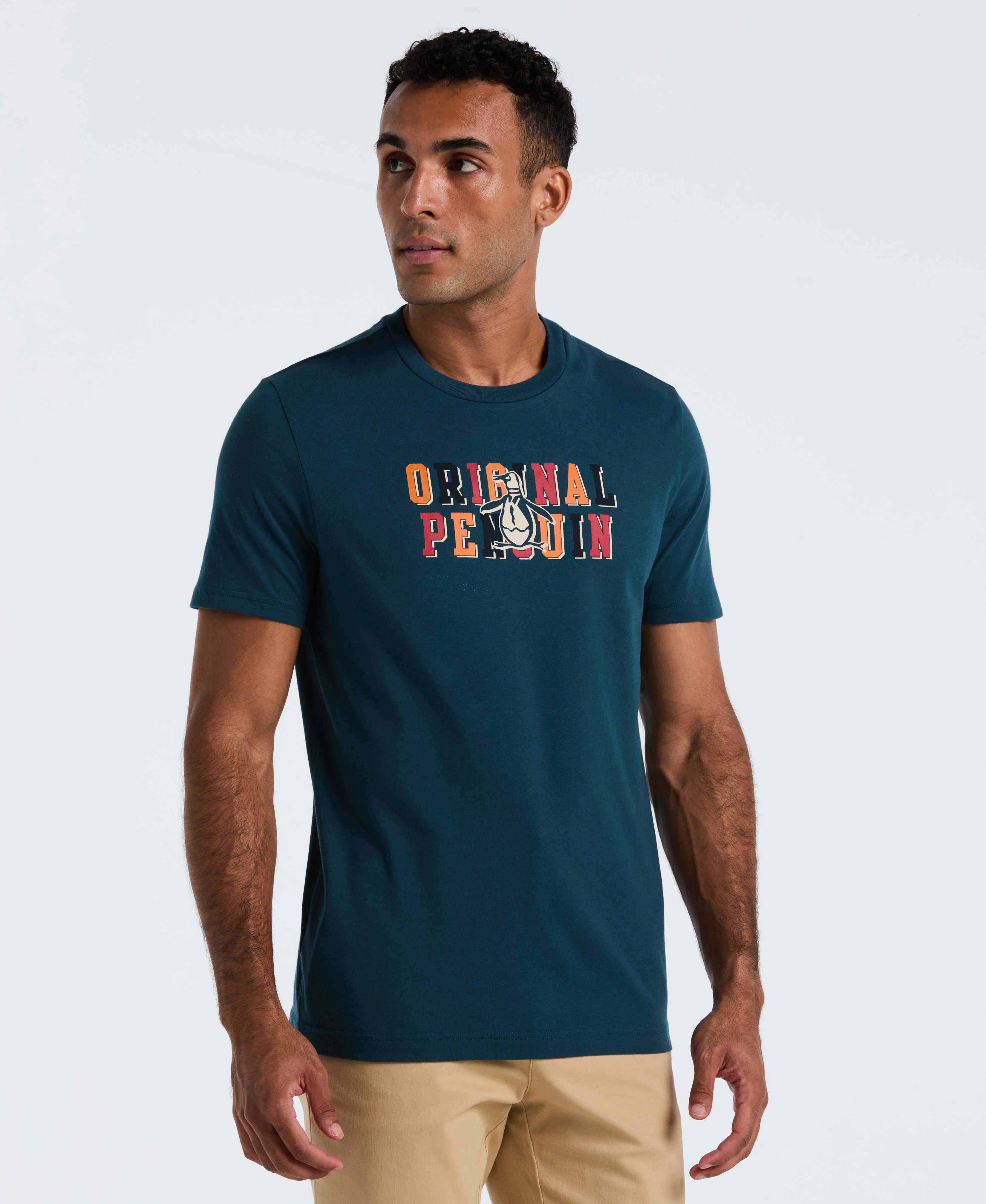 Multi Color Graphic Logo Tee