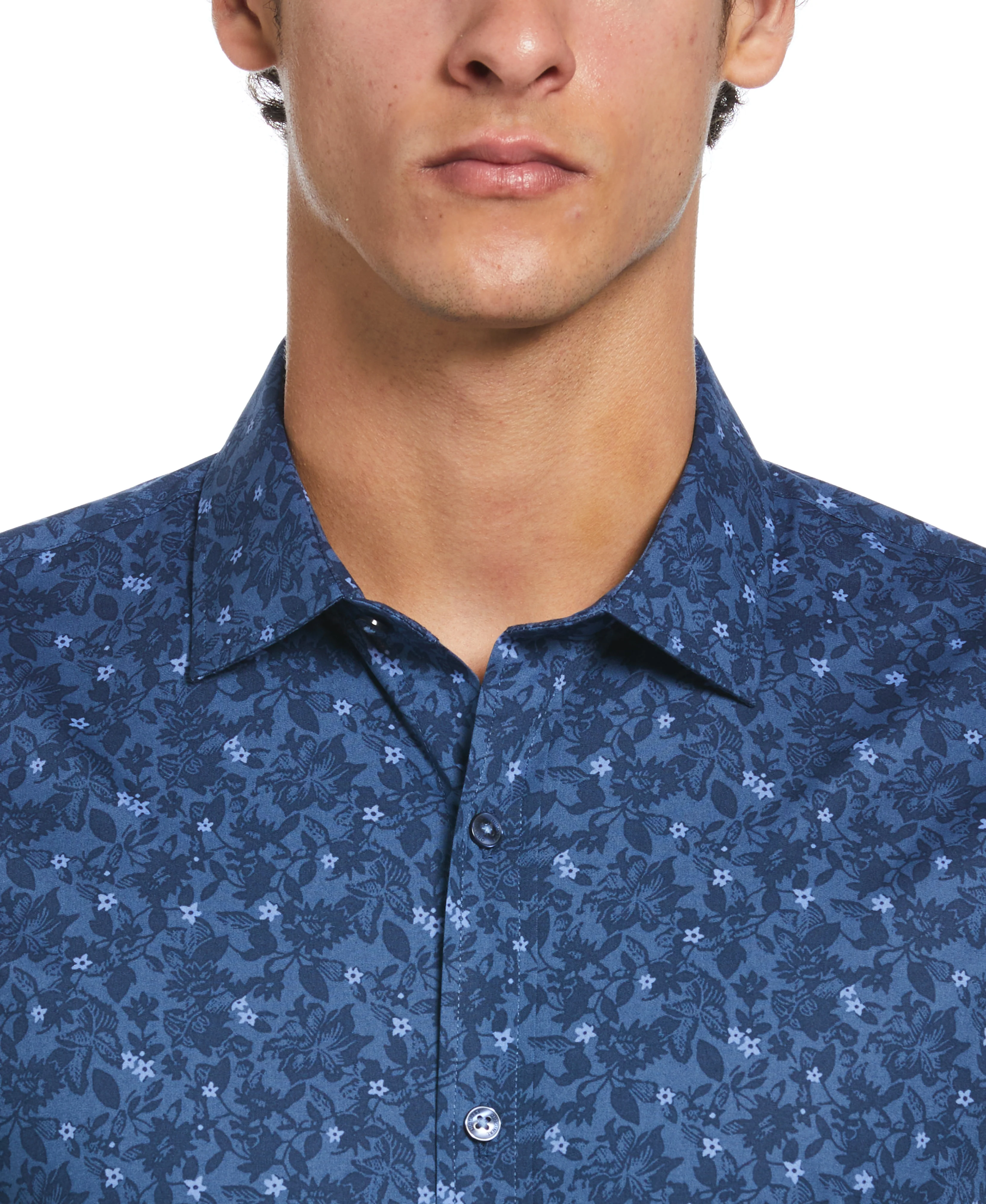 Night Floral Print Dress Shirt - Image 3
