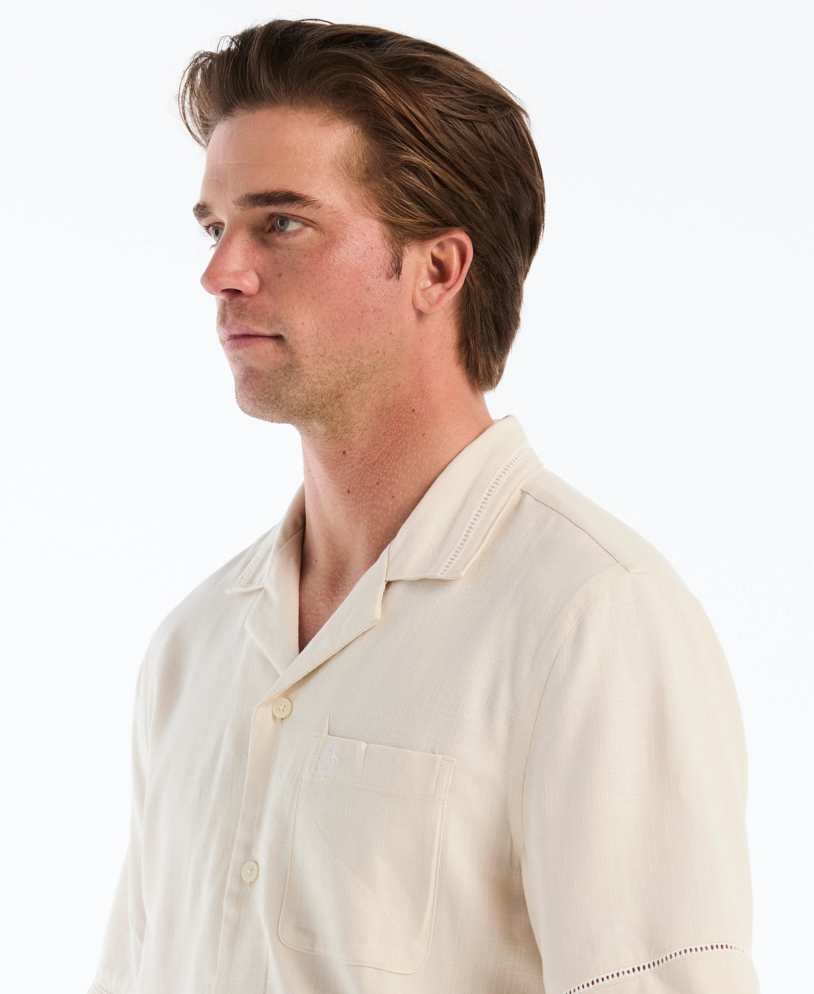 Novelty Print Camp Collar Shirt - Image 3