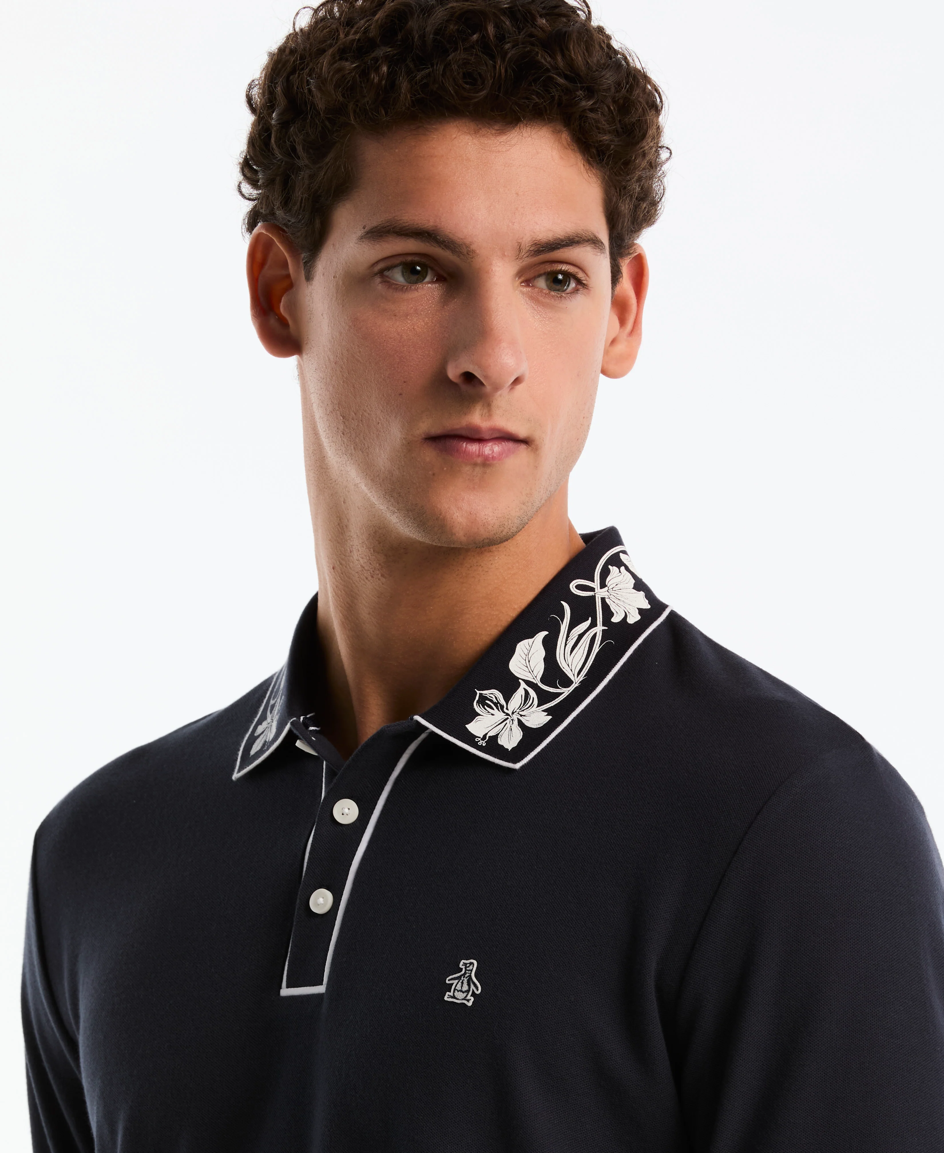Organic Cotton Floral Collar Polo - Image 7