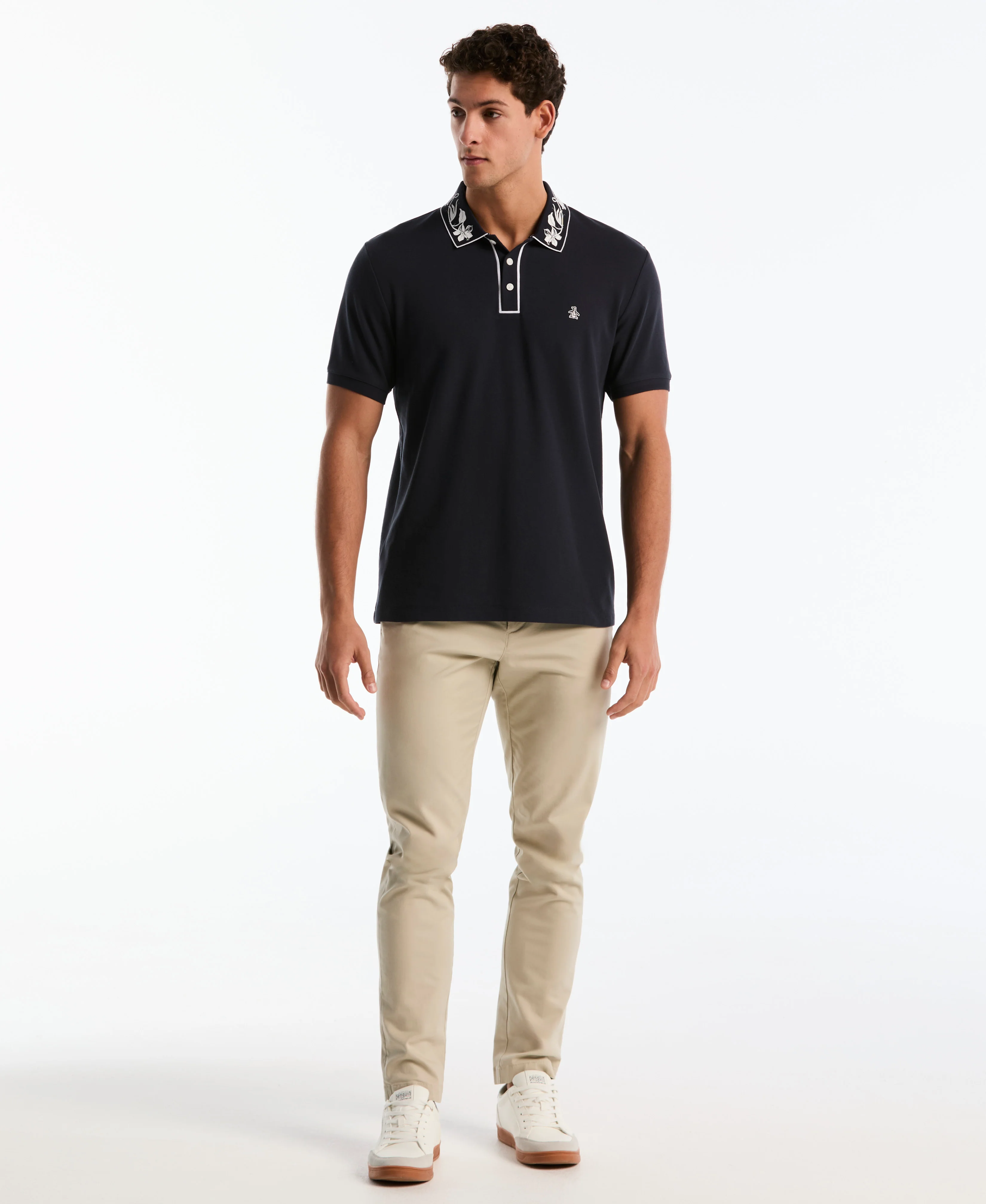 Organic Cotton Floral Collar Polo - Image 8