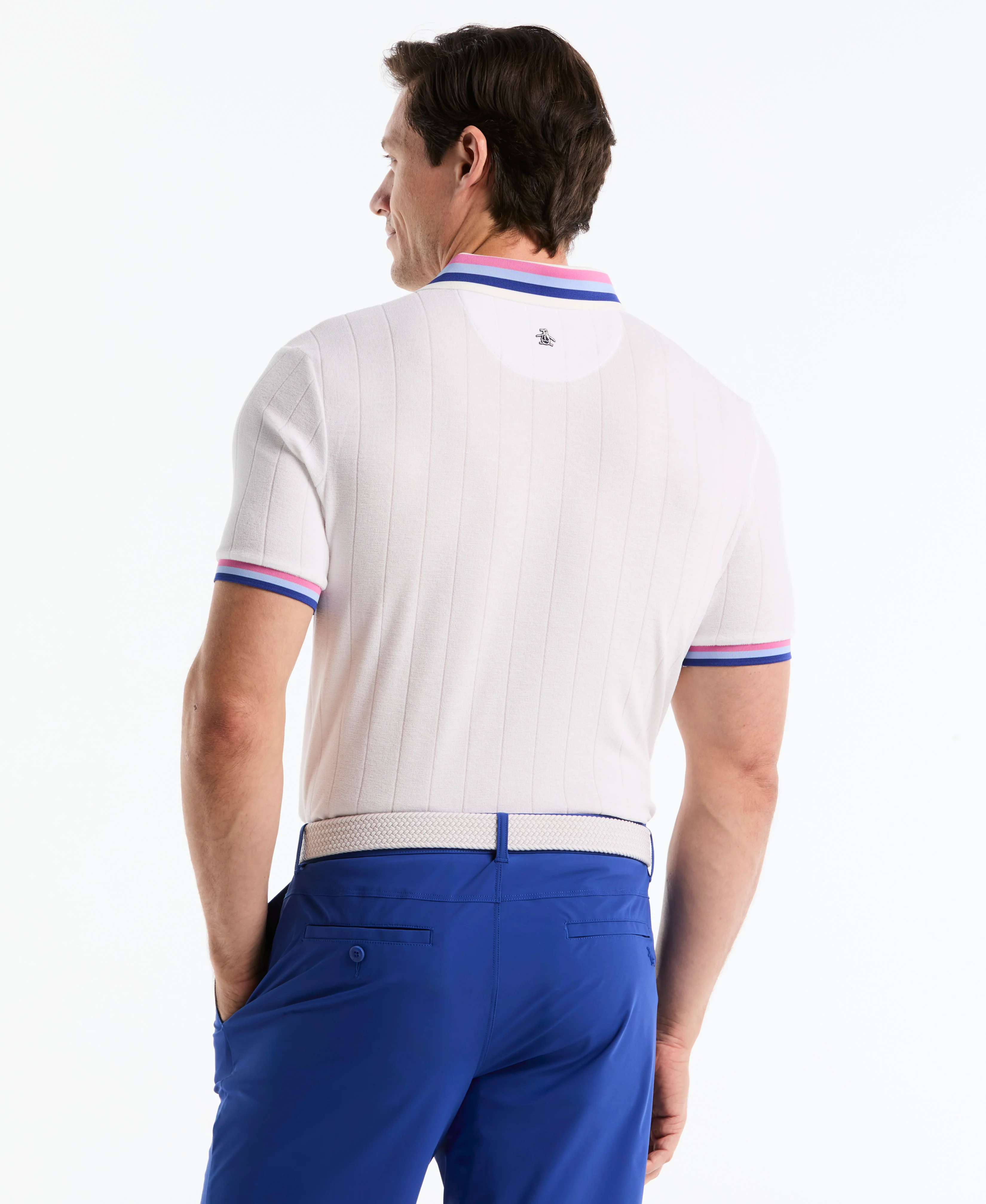 Performance Ribbed Terry Golf Polo - Image 6