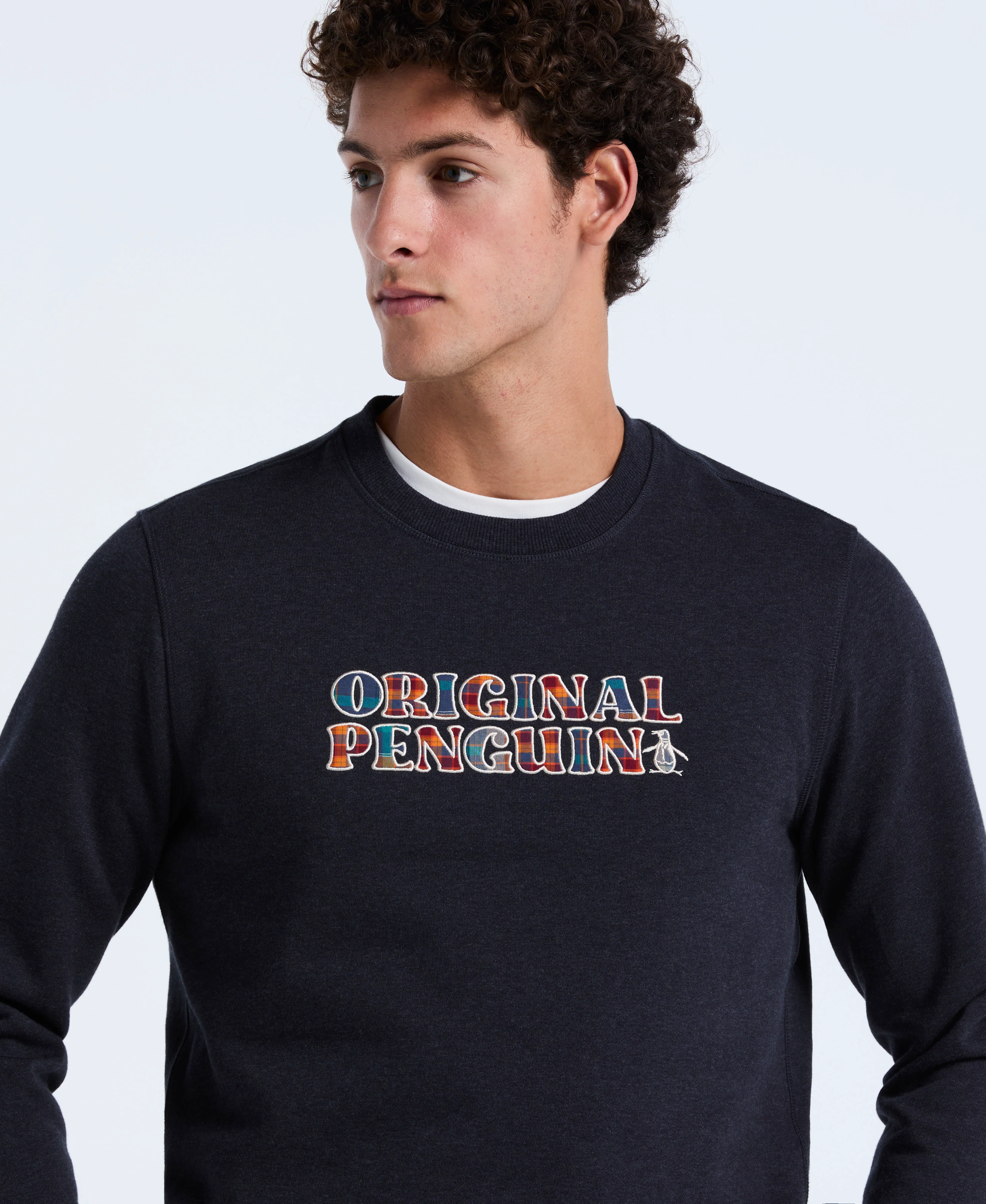 Plaid Logo Fleece Sweatshirt - Image 3