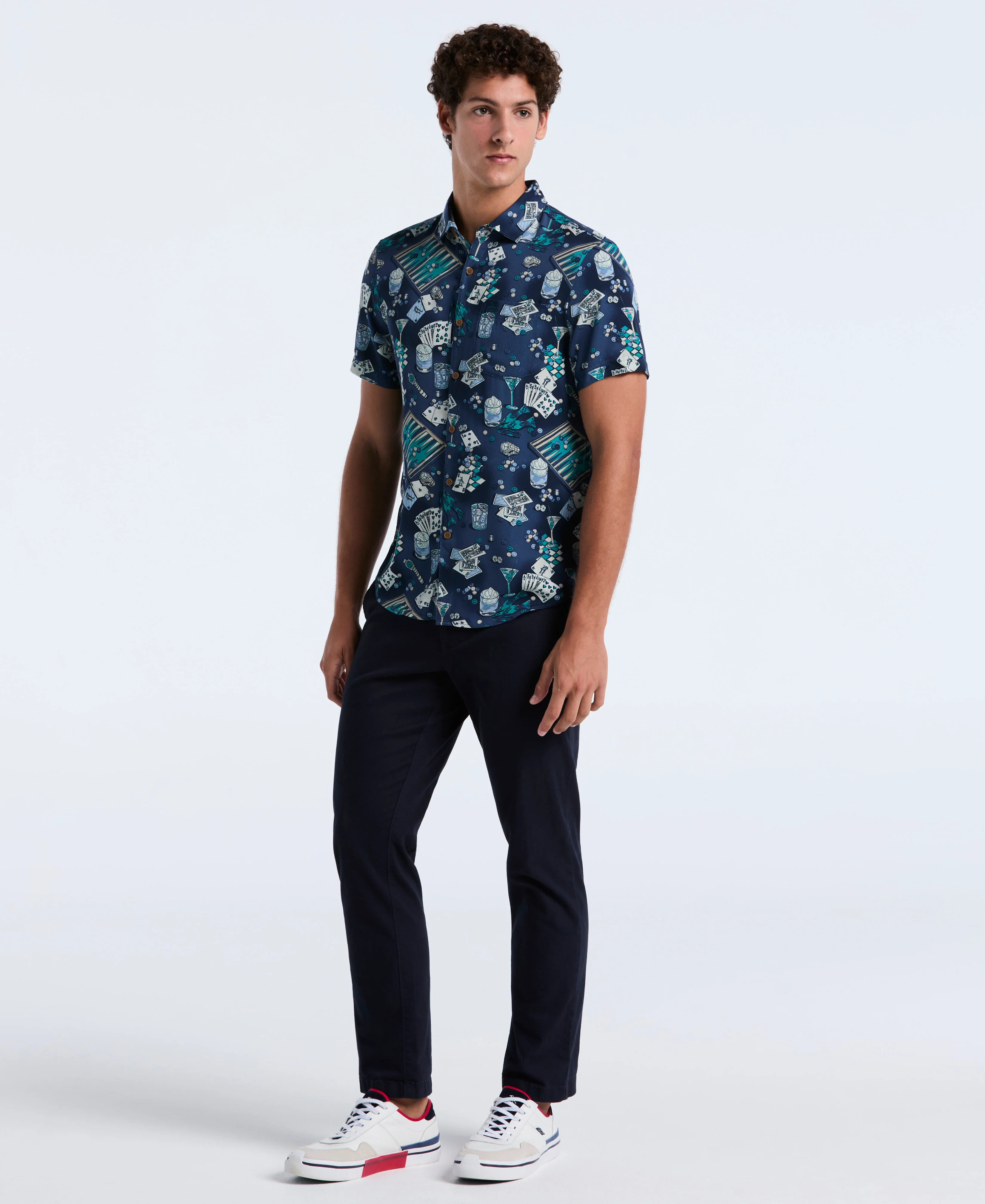All-Over Print Poker Table Shirt - Image 4